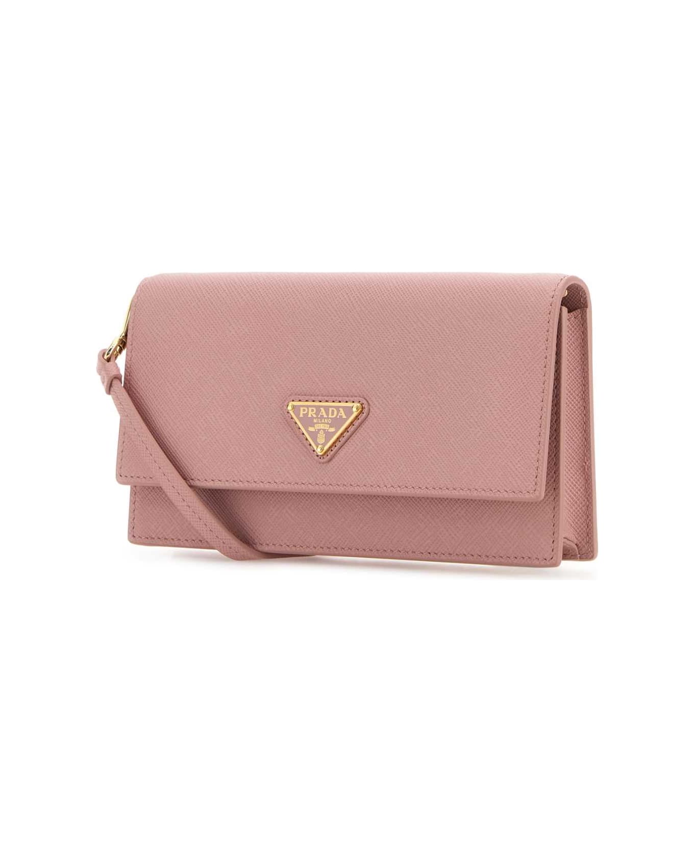 Prada Pink Leather Clutch - PESCO