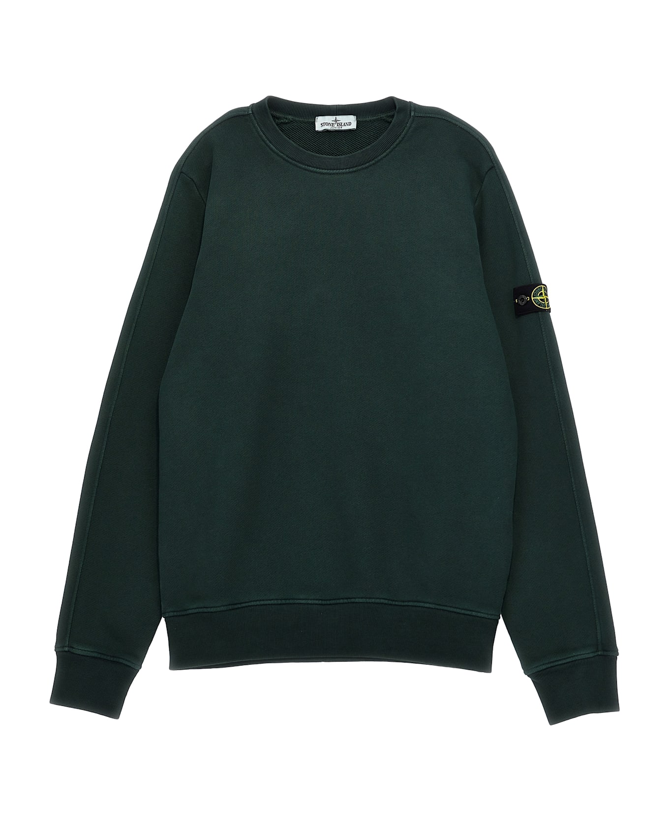 Stone Island Logo Badge Sweatshirt - GREEN