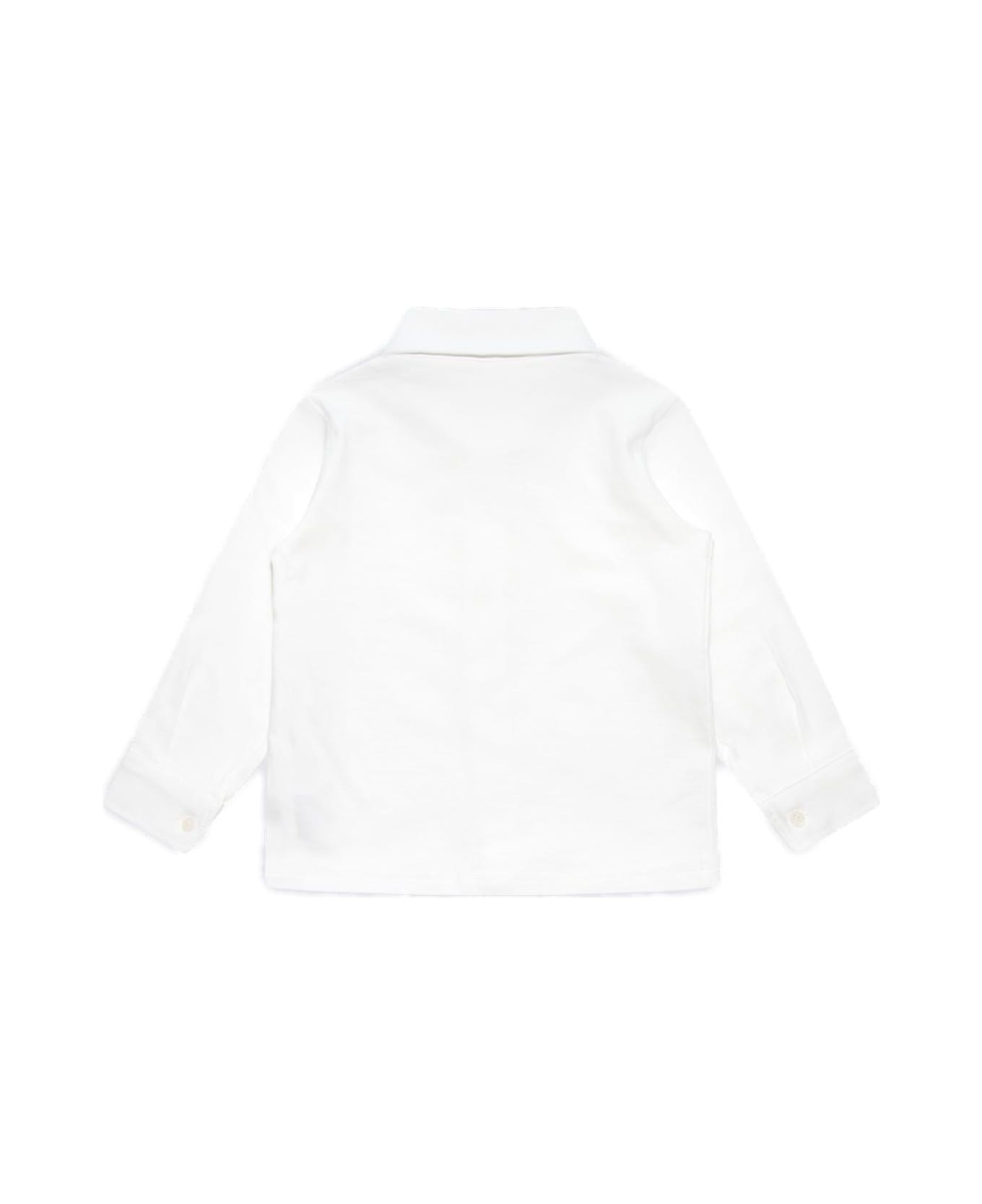 Il Gufo Long Sleeved Jersey Shirt - White