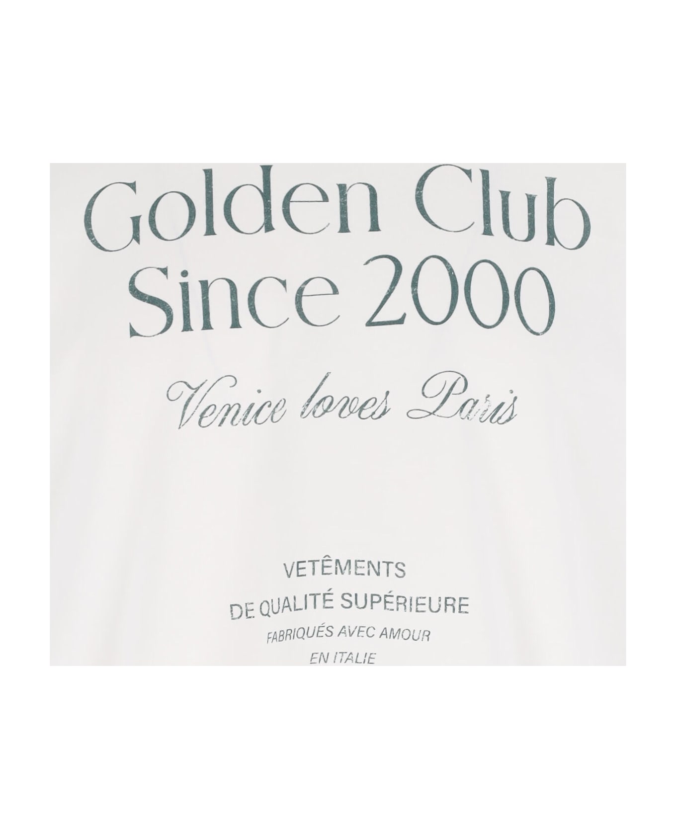 Golden Goose 
golden Club
 T-shirt - Artic Wolf