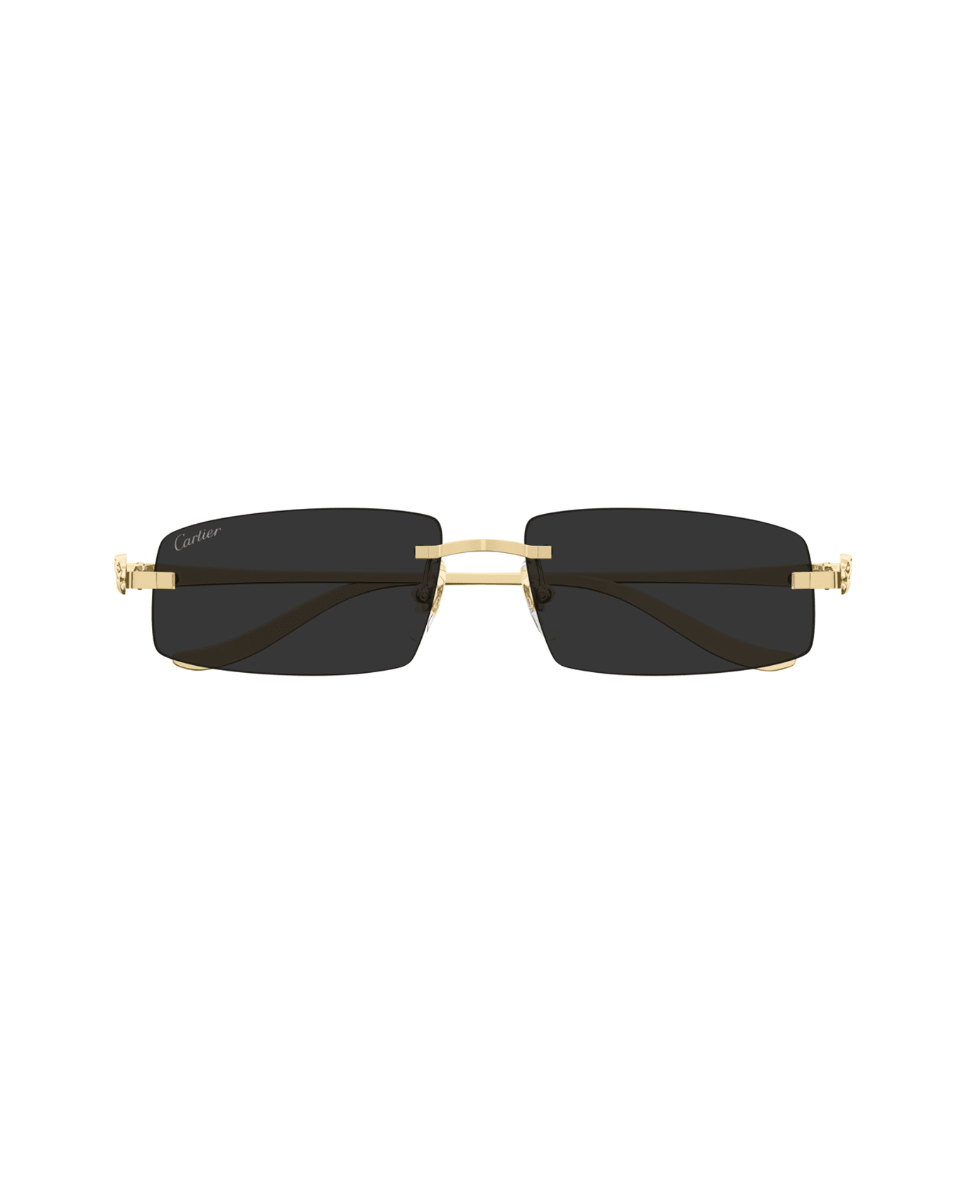 Cartier Eyewear Cartier Ct0505s Panthère De Cartier 001 Gold Grey Glasses - Oro