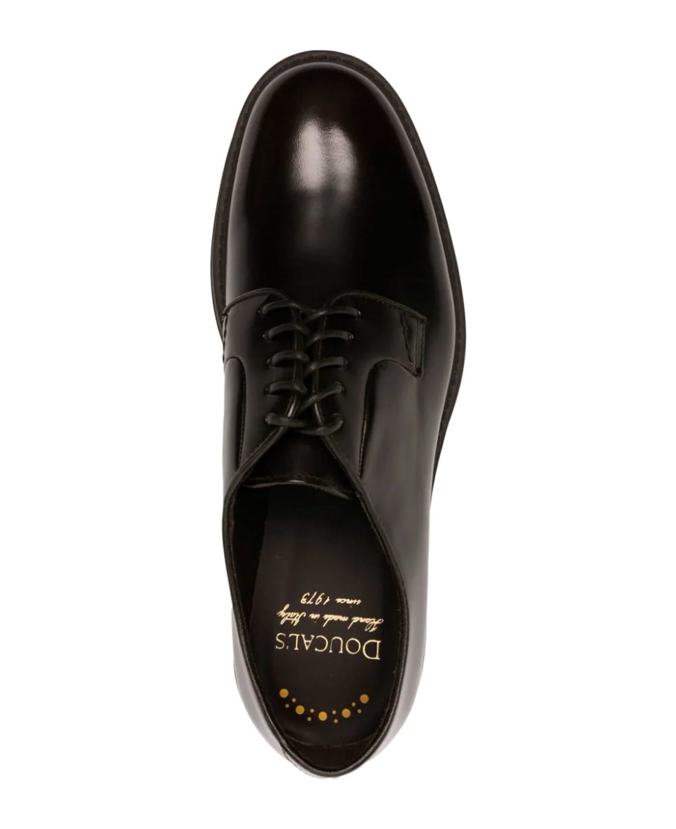 Doucal's Brown Calf Leather Derby Shoes - Moro
