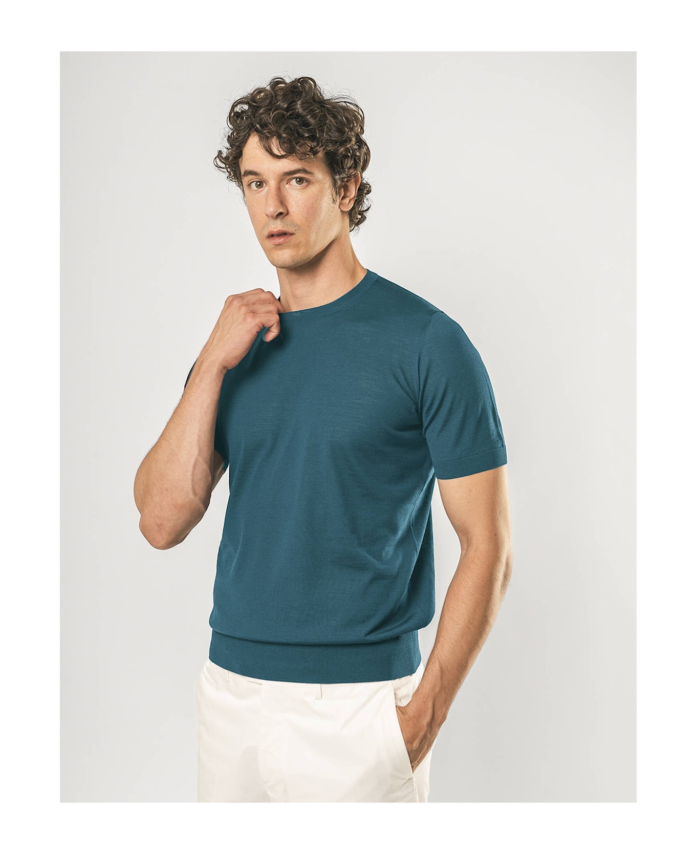 Larusmiani Crewneck Roquebrune T-Shirt - Green