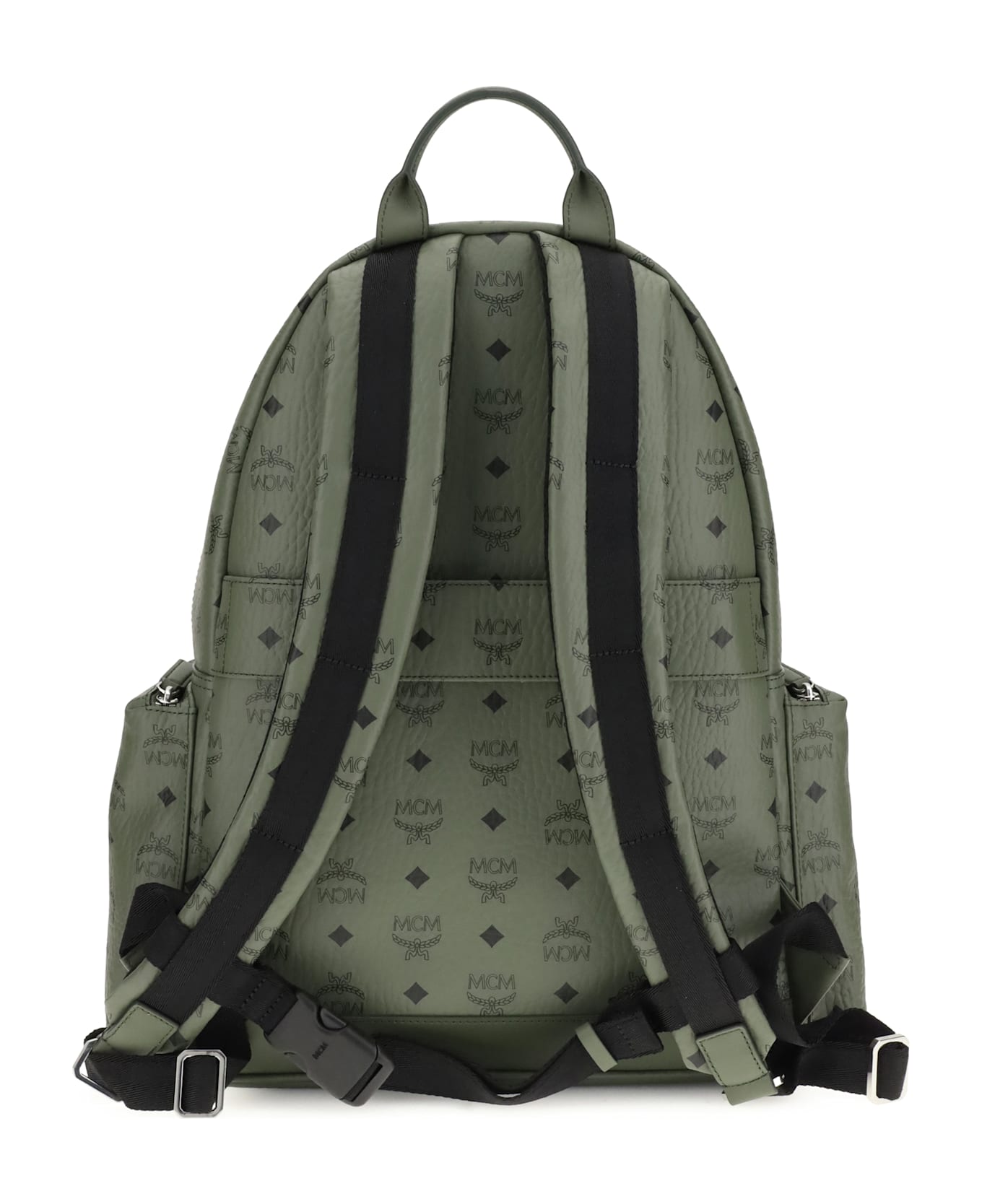 MCM Printed Canvas Stark Backpack