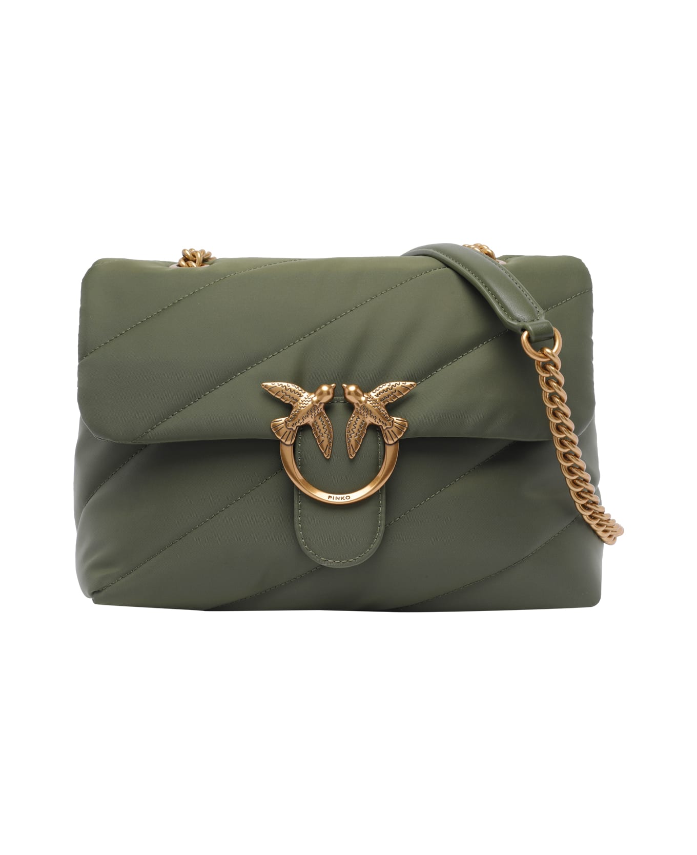 Pinko Love Bag Recycled Tissue Crossbody Bag - Green