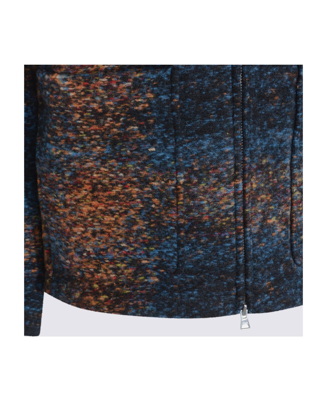 NN07 Multicolor Wool Gael Casual Jacket - BLUE MULTI