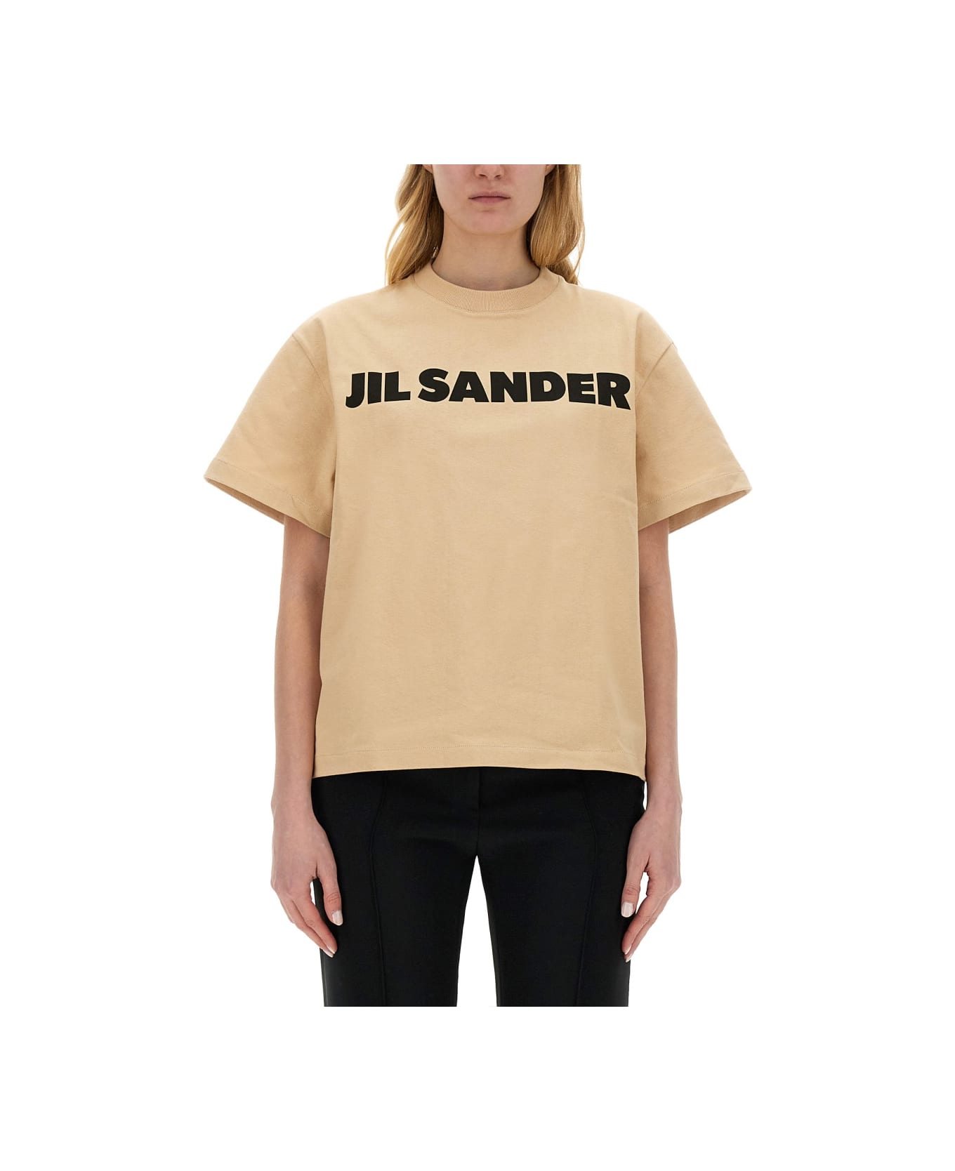 Jil Sander T-shirt With Logo - DARK SAND