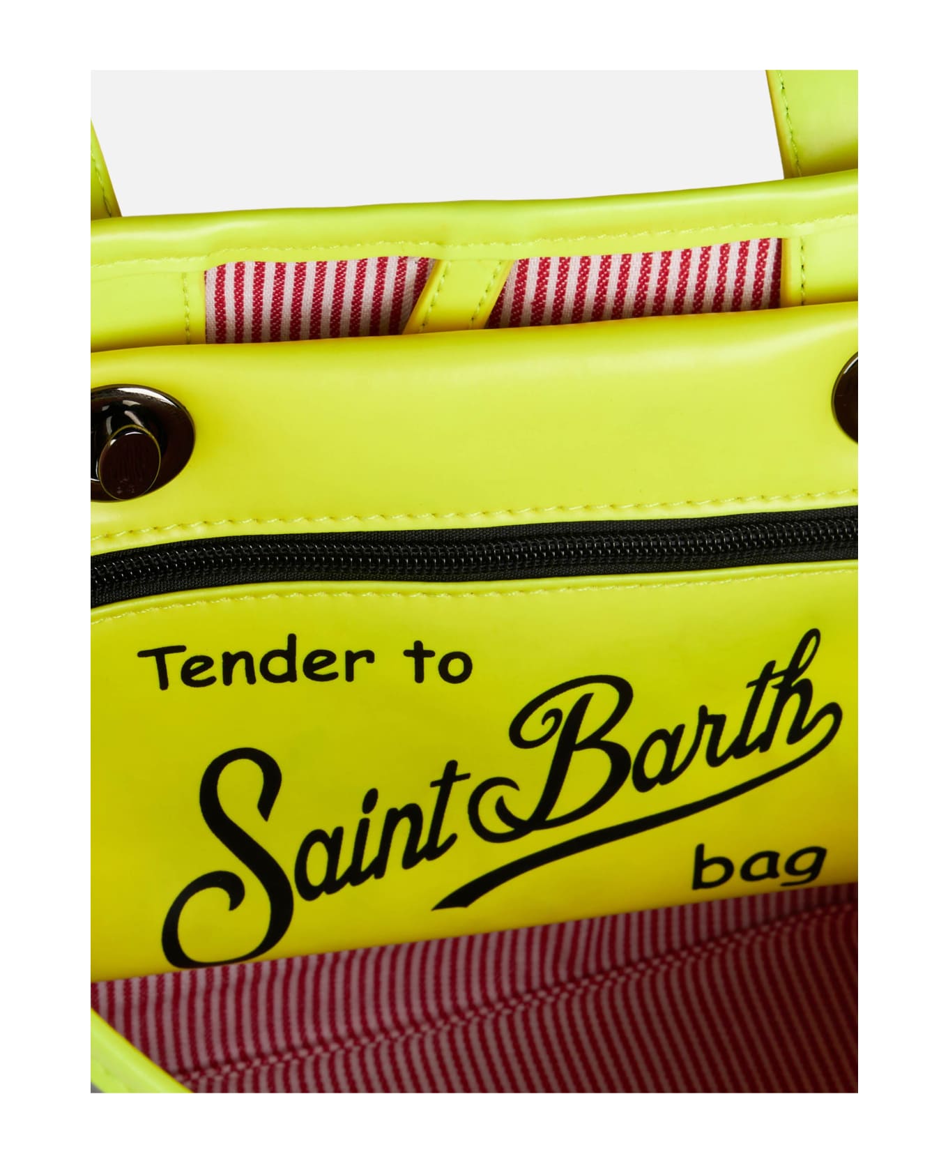 MC2 Saint Barth Silver Reflex Bag With Yellow Fluo Details - YELLOW