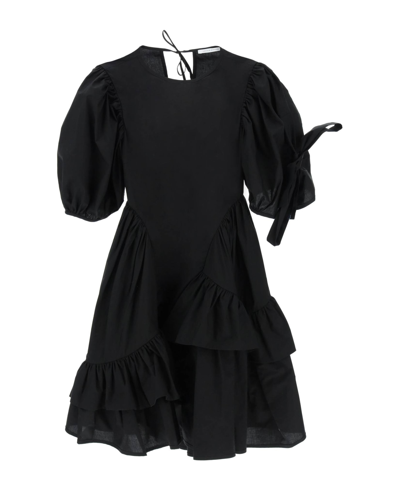 Cecilie Bahnsen 'danita' Poplin Cotton Dress - BLACK (Black)