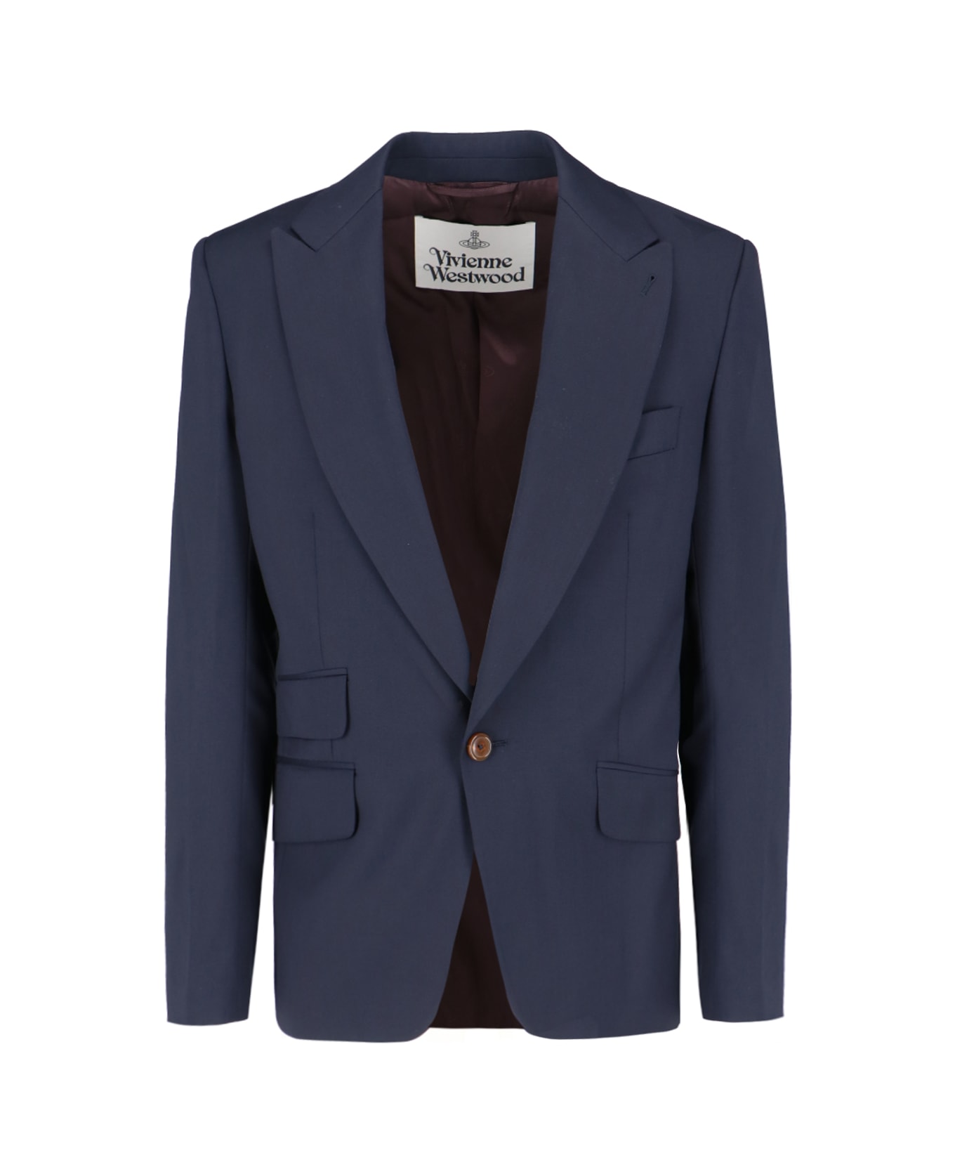 Vivienne Westwood 'one Button' Jacket - Blue