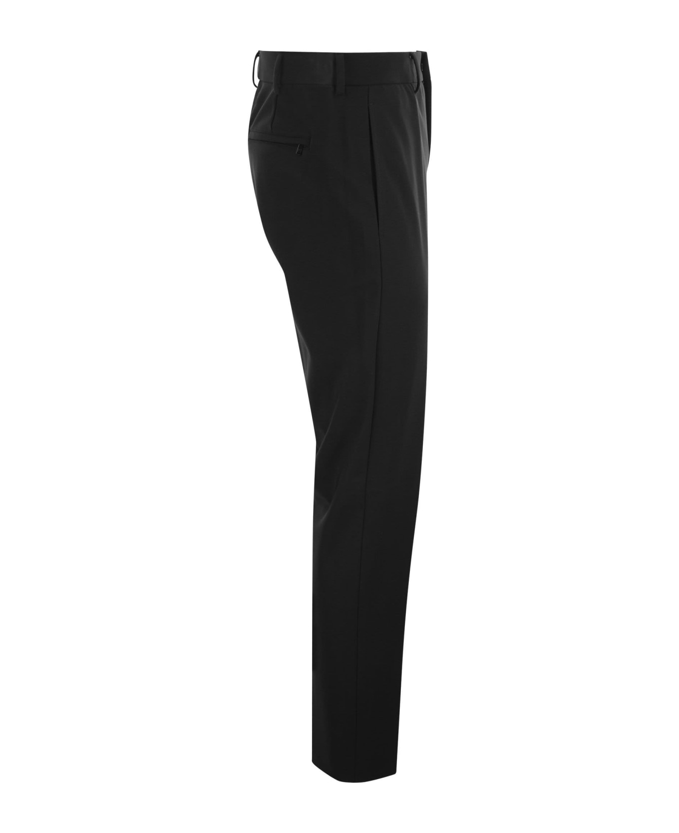 PT01 'epsilon' Trousers In Technical Fabric - Black
