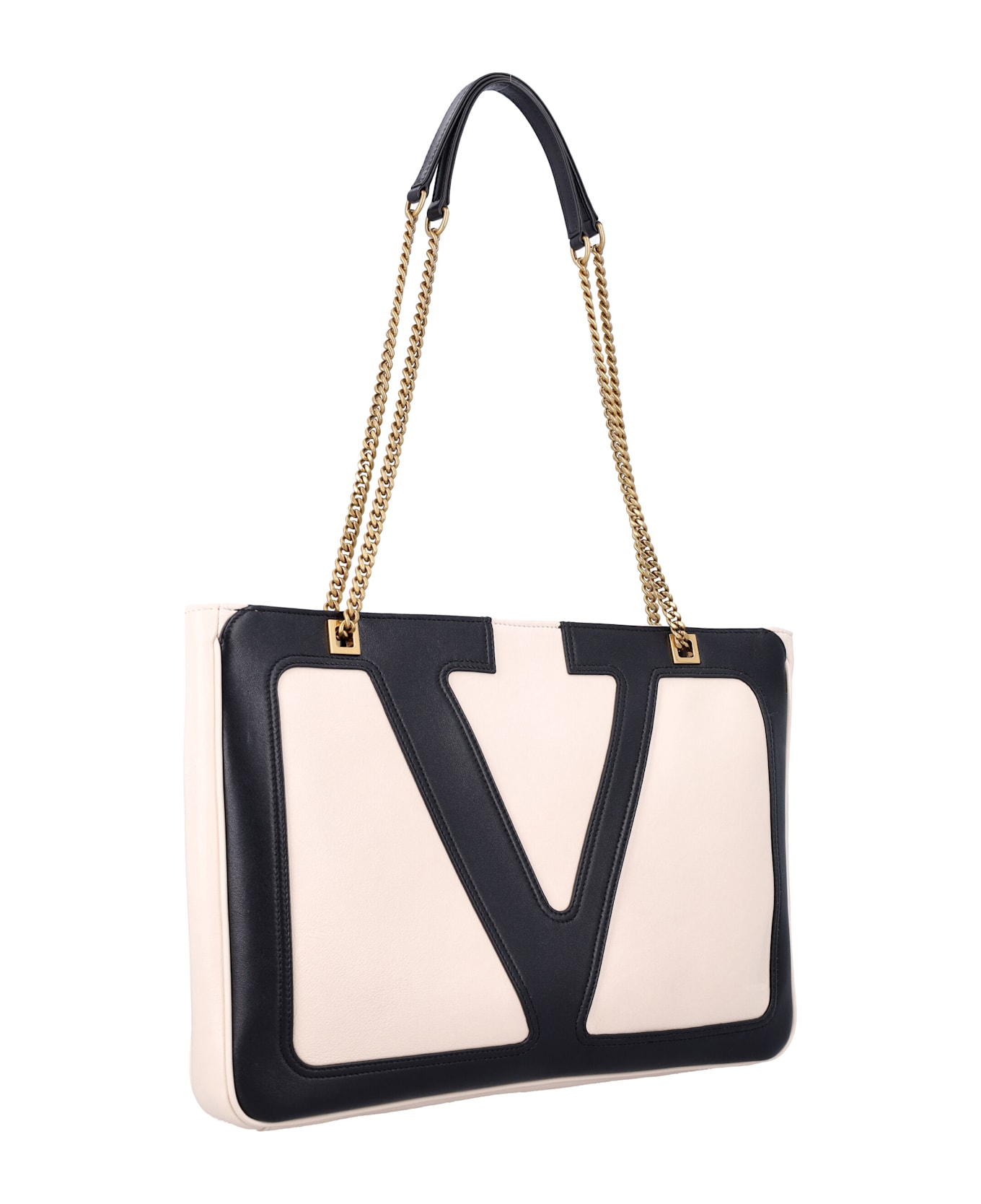 Valentino Garavani Viva Superstar Medium Shopping Bag - BUTTERWHITENERO