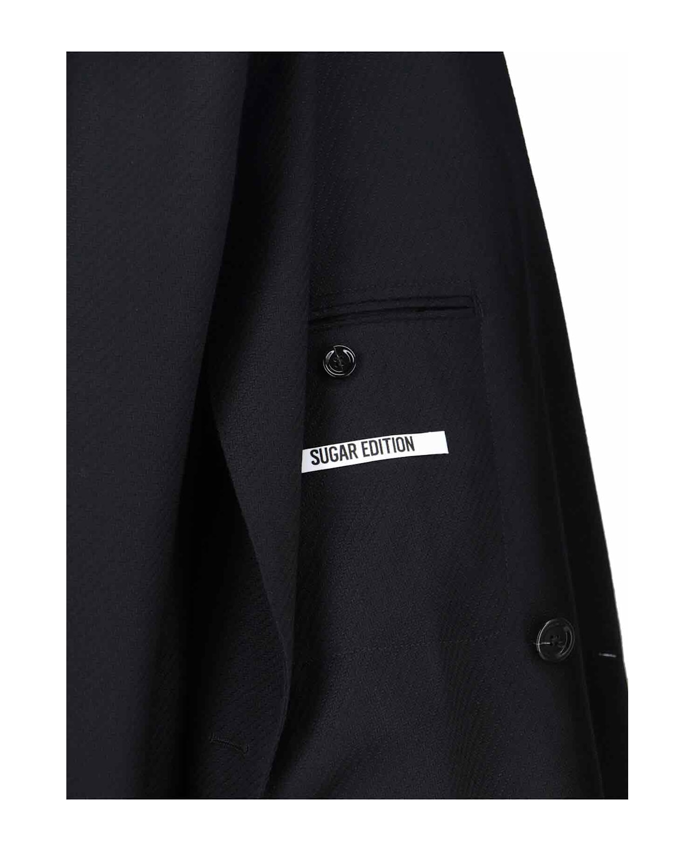 Lardini Double-breasted Blazer - Black  