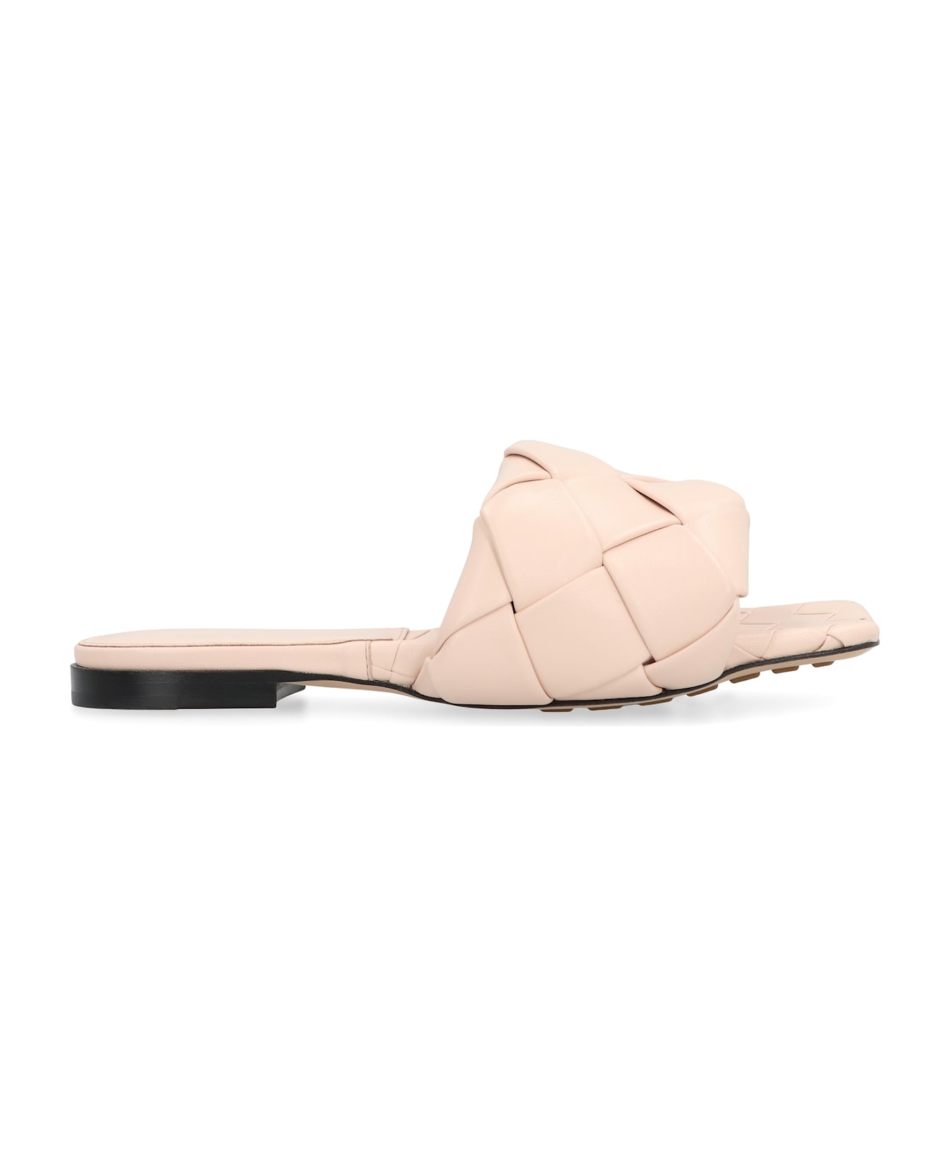 Bottega Veneta The Lido Leather Flat Sandals - Pink