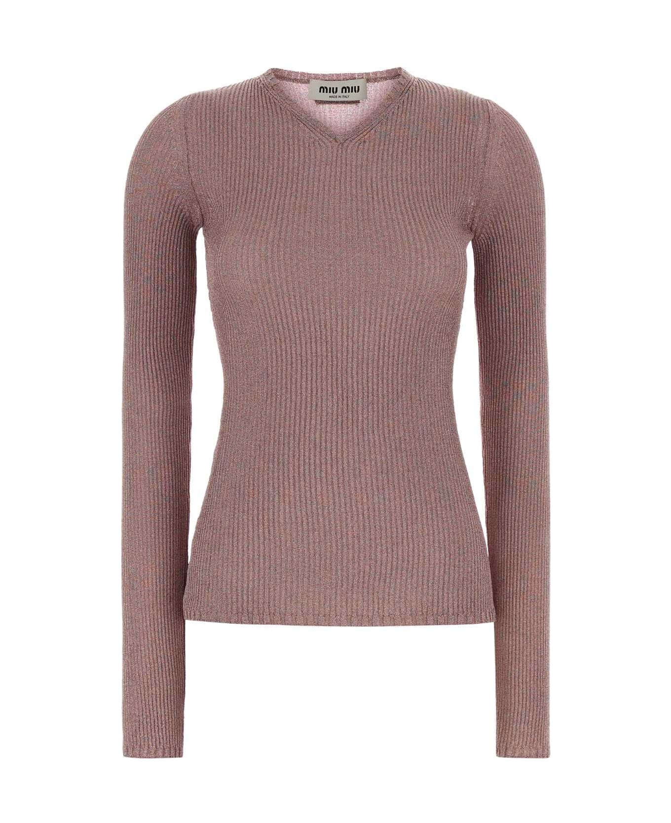 Miu Miu Pink Viscose Blend Top - BEGONIA