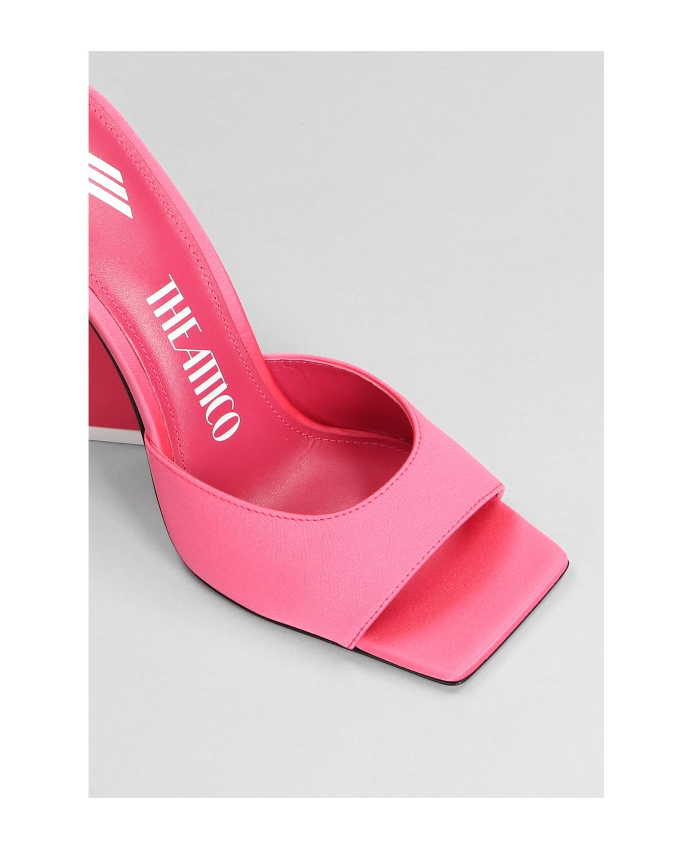 The Attico Devon Slipper-mule In Rose-pink Leather - PINK