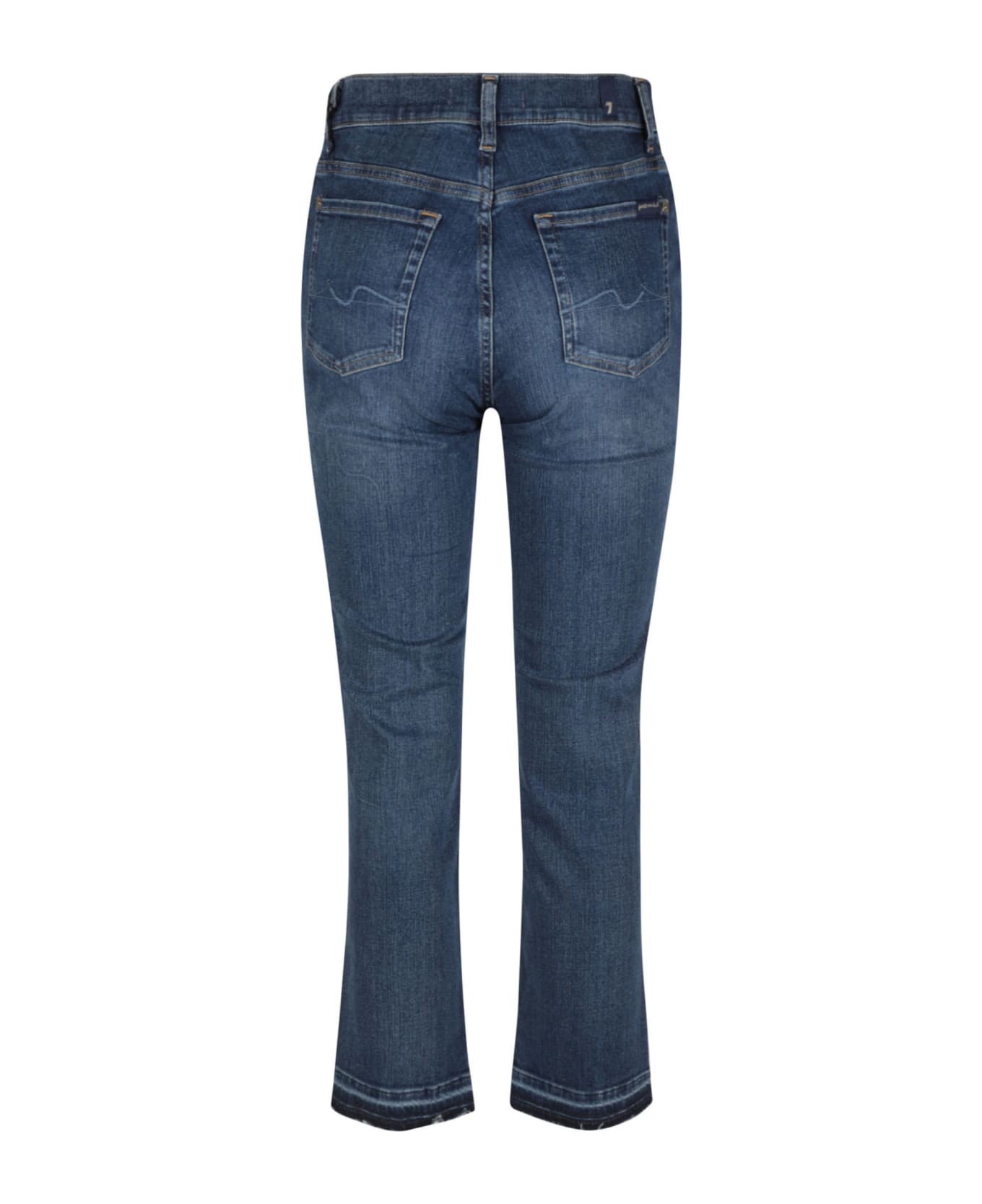 7 For All Mankind The Straight Crop Jeans - Light Blue デニム