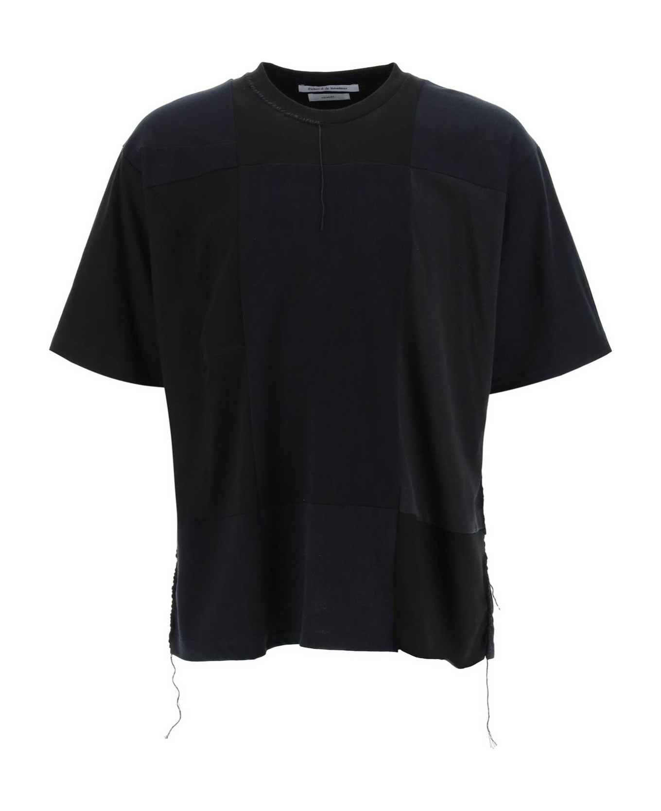Children of the Discordance Patchwork T-shirt - BLACK (Black) シャツ
