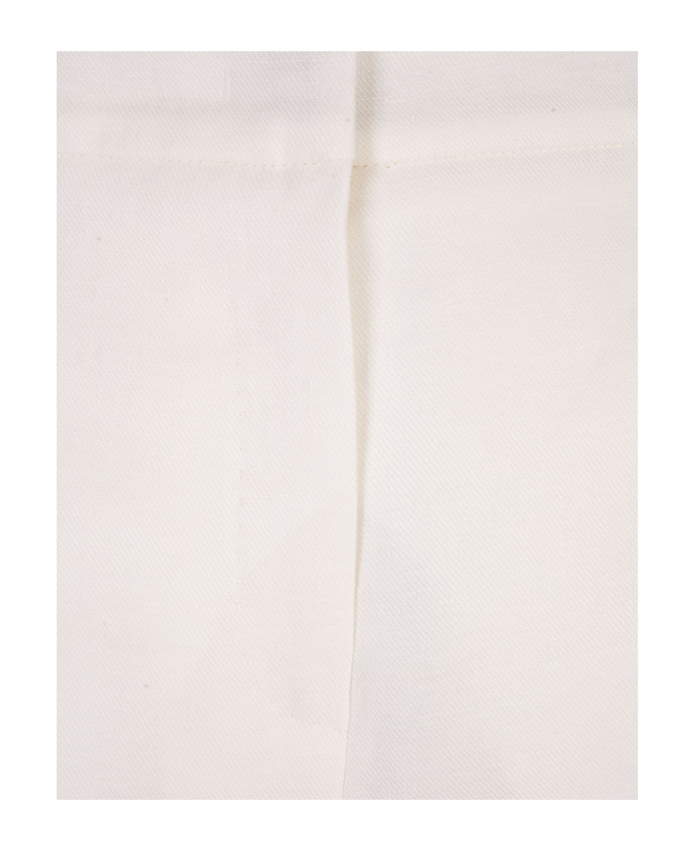 Max Mara White Brusson Trousers - Bianco ボトムス