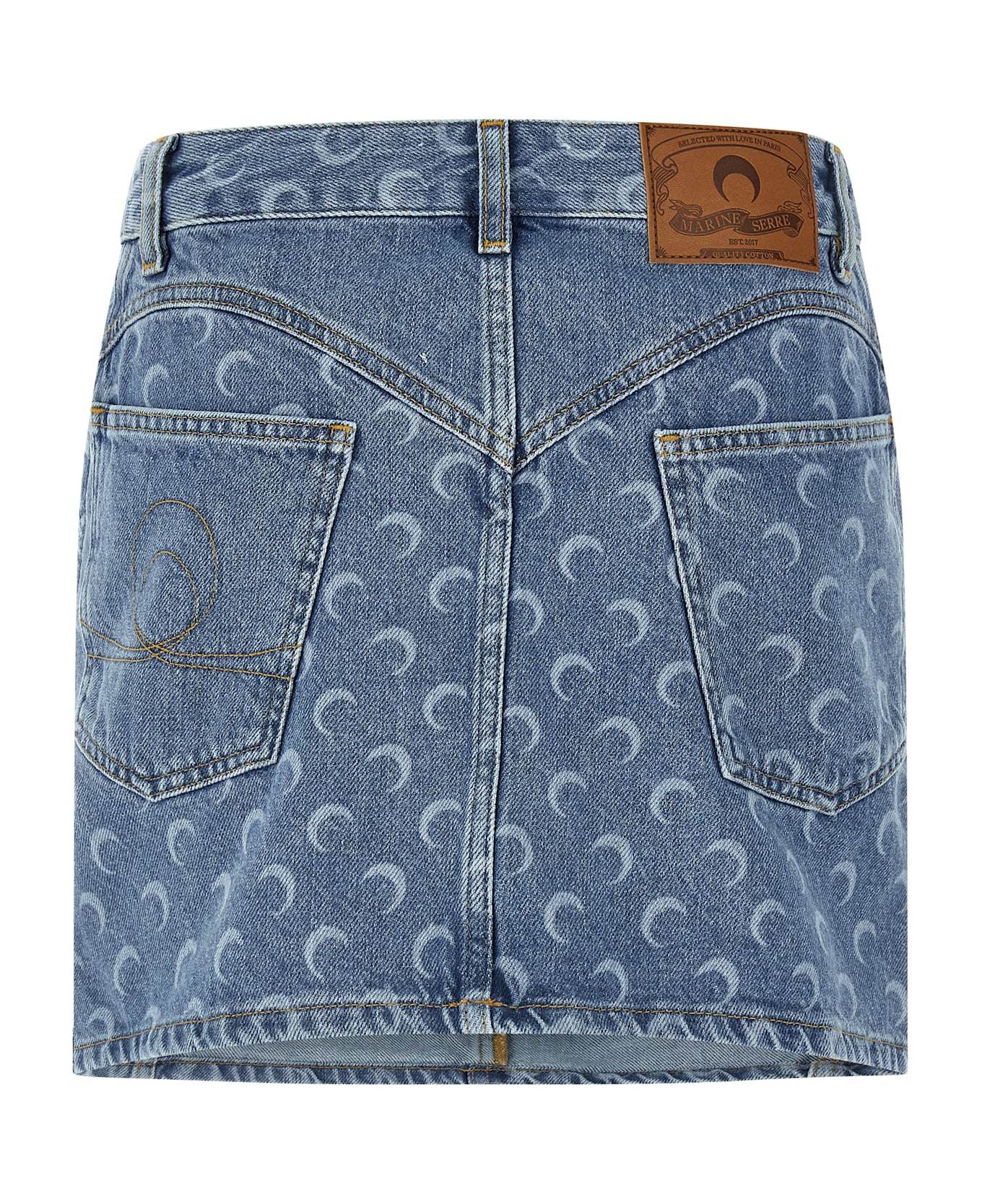 Marine Serre 
moon
 Skirt - Light Blue