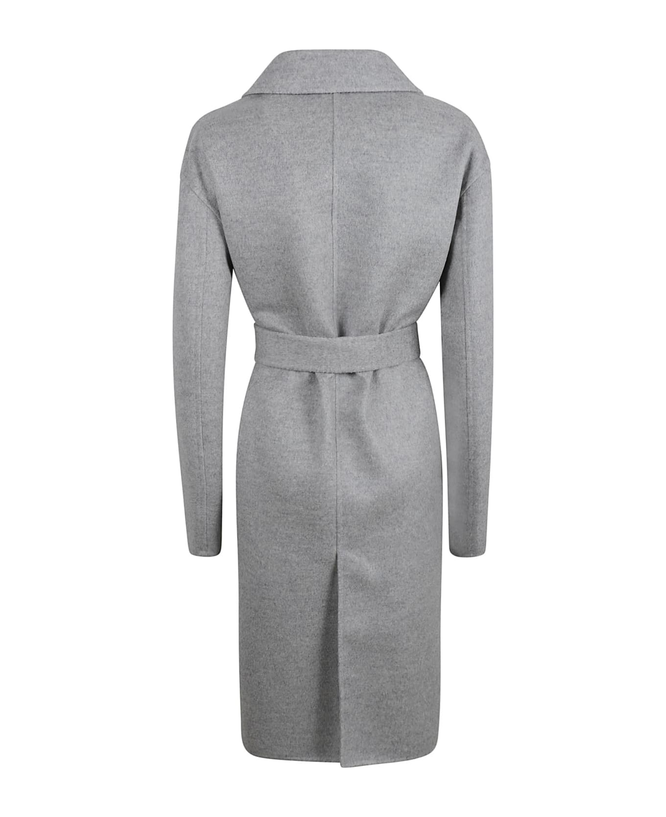 Fabiana Filippi Wool Cashmere Basic Top Coat - Grey