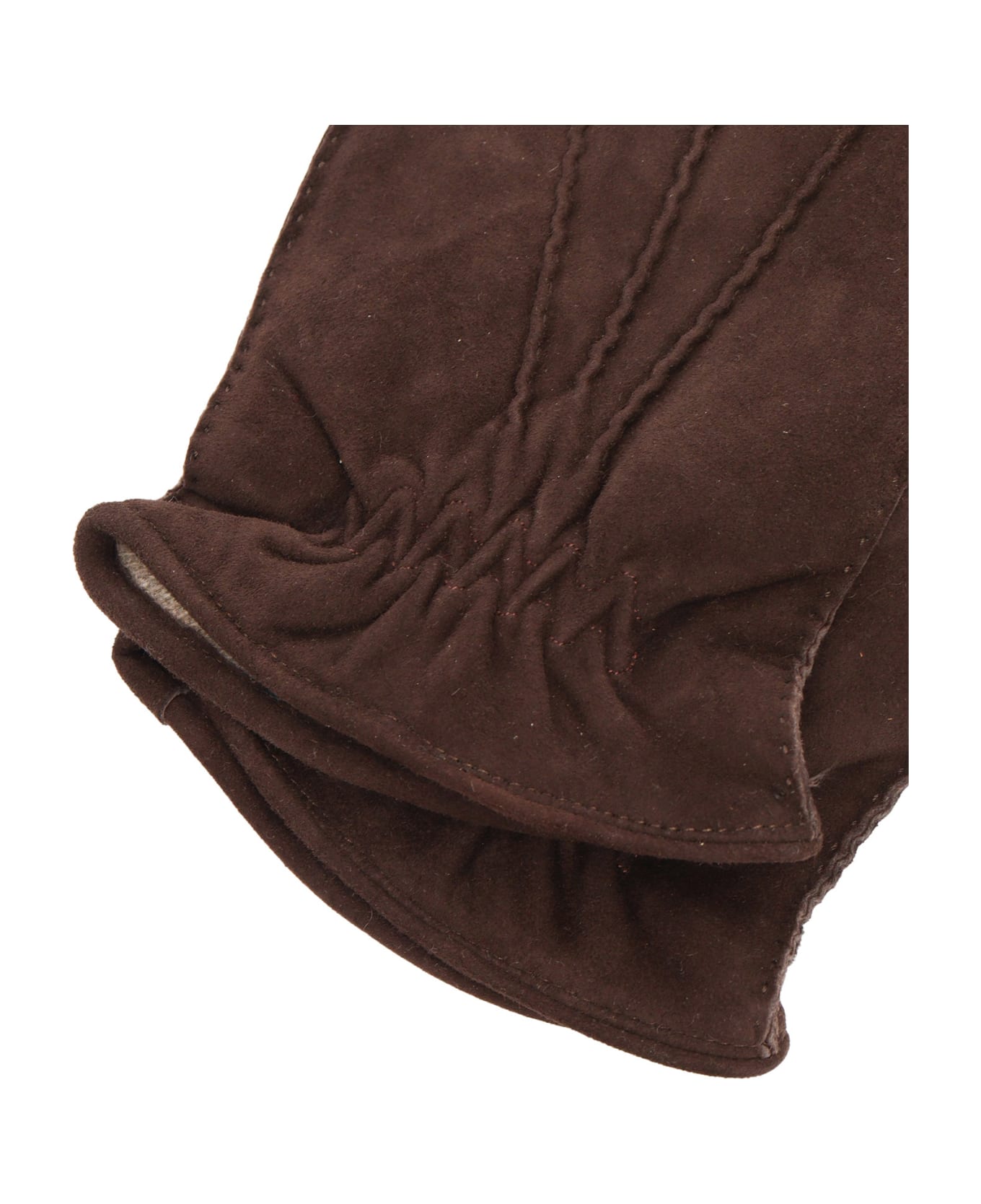 Orciani Suede Gloves - BROWN