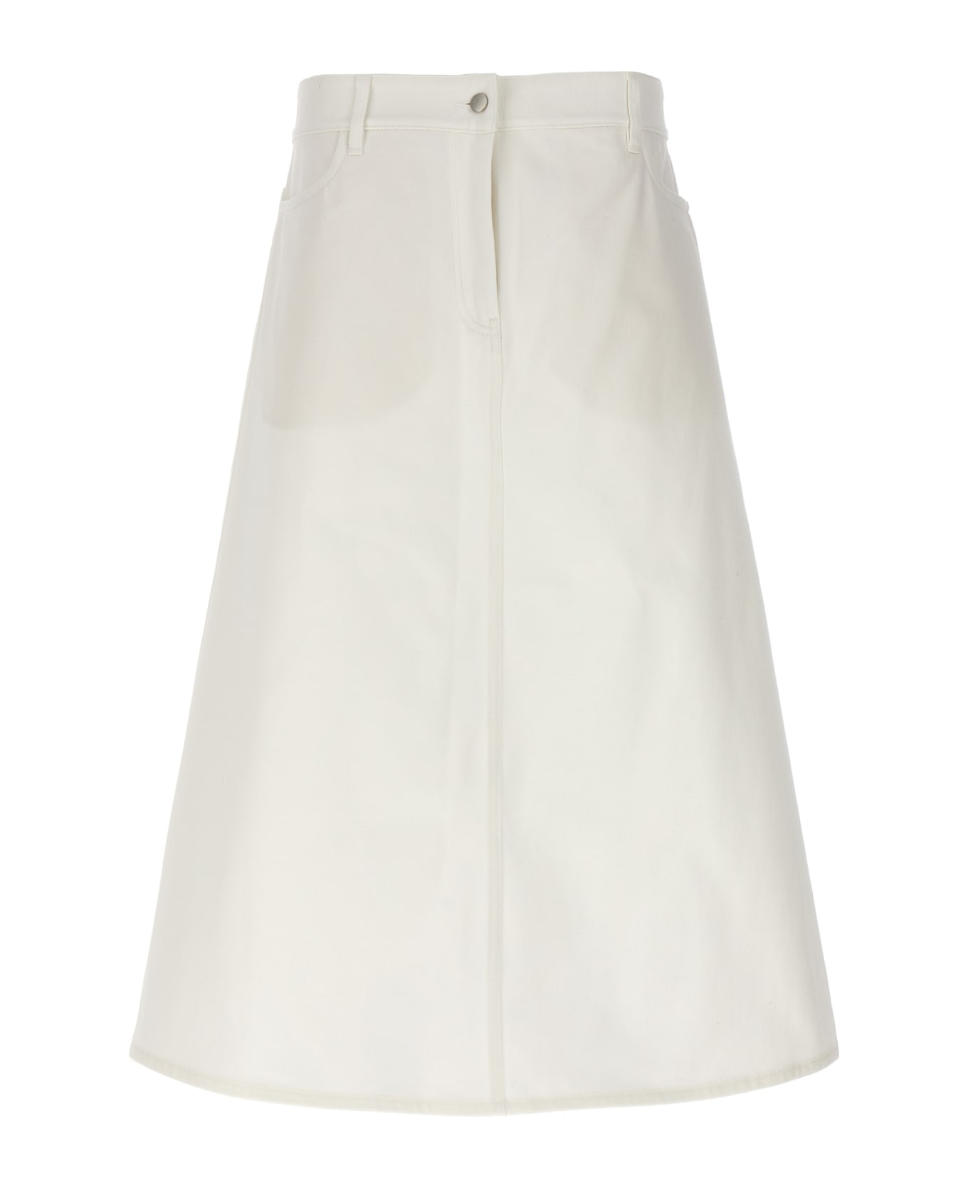 Studio Nicholson 'baringo' Midi Skirt - White