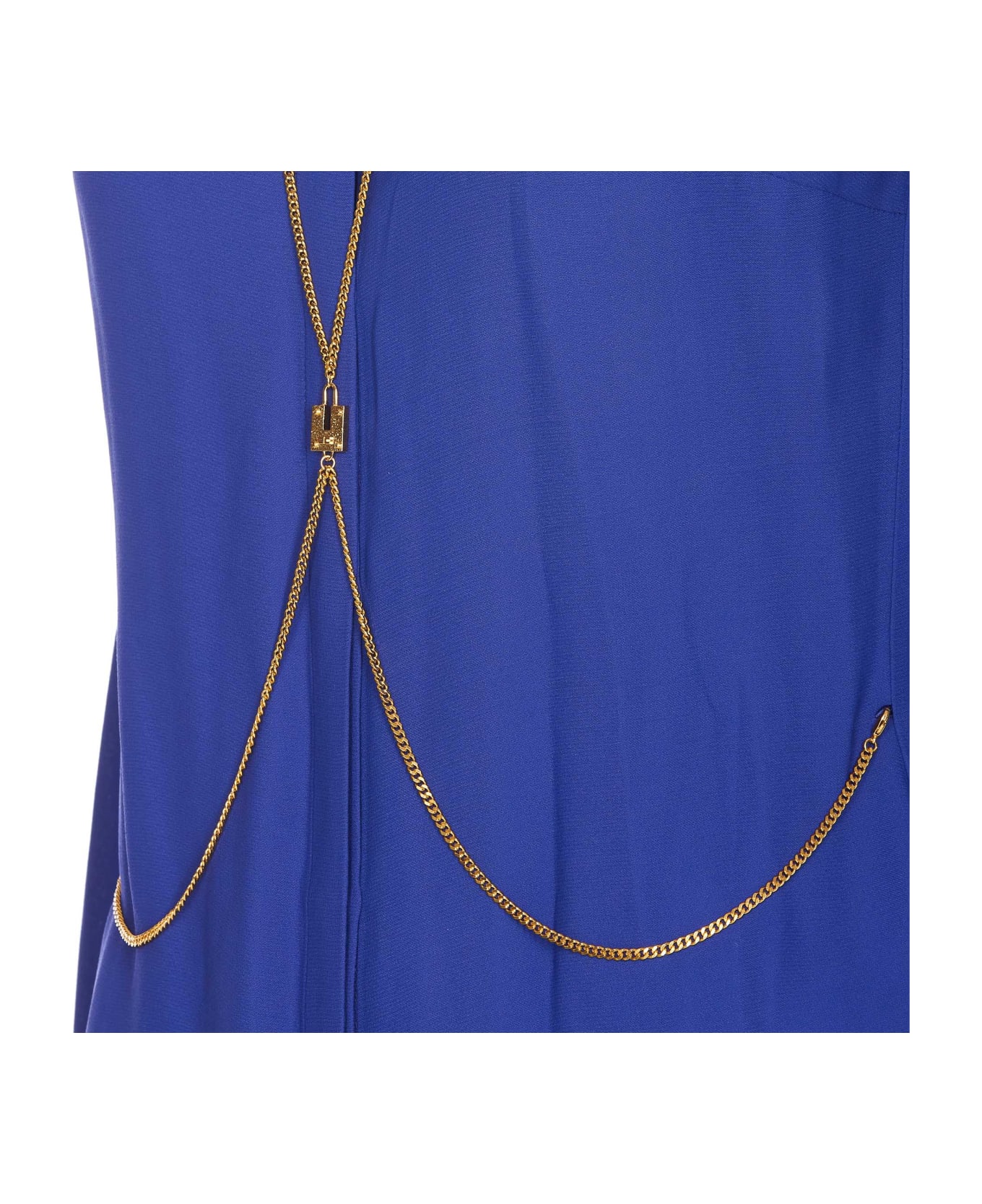 Elisabetta Franchi Shirt With Chain Detail - Blue