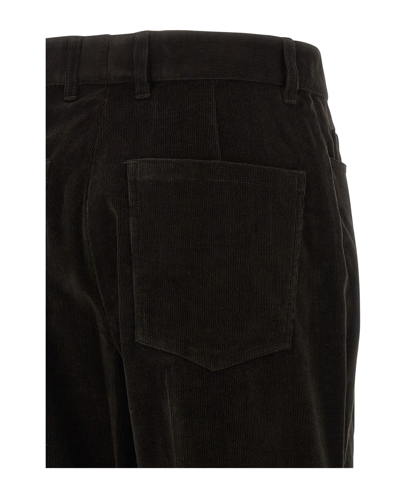 Ferragamo Velvet Pants - Brown
