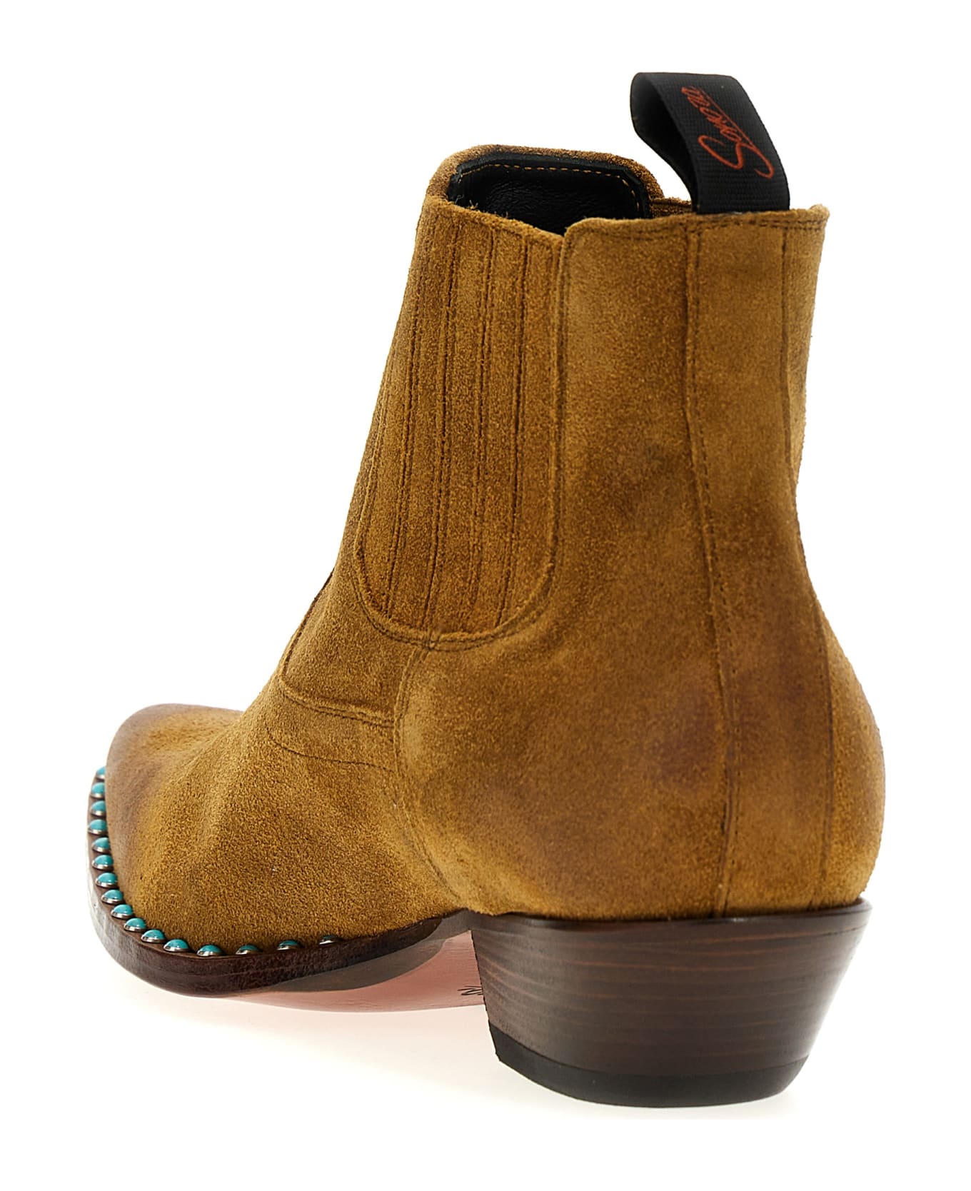 Sonora 'hidalgo Mini' Ankle Boots - Beige ブーツ