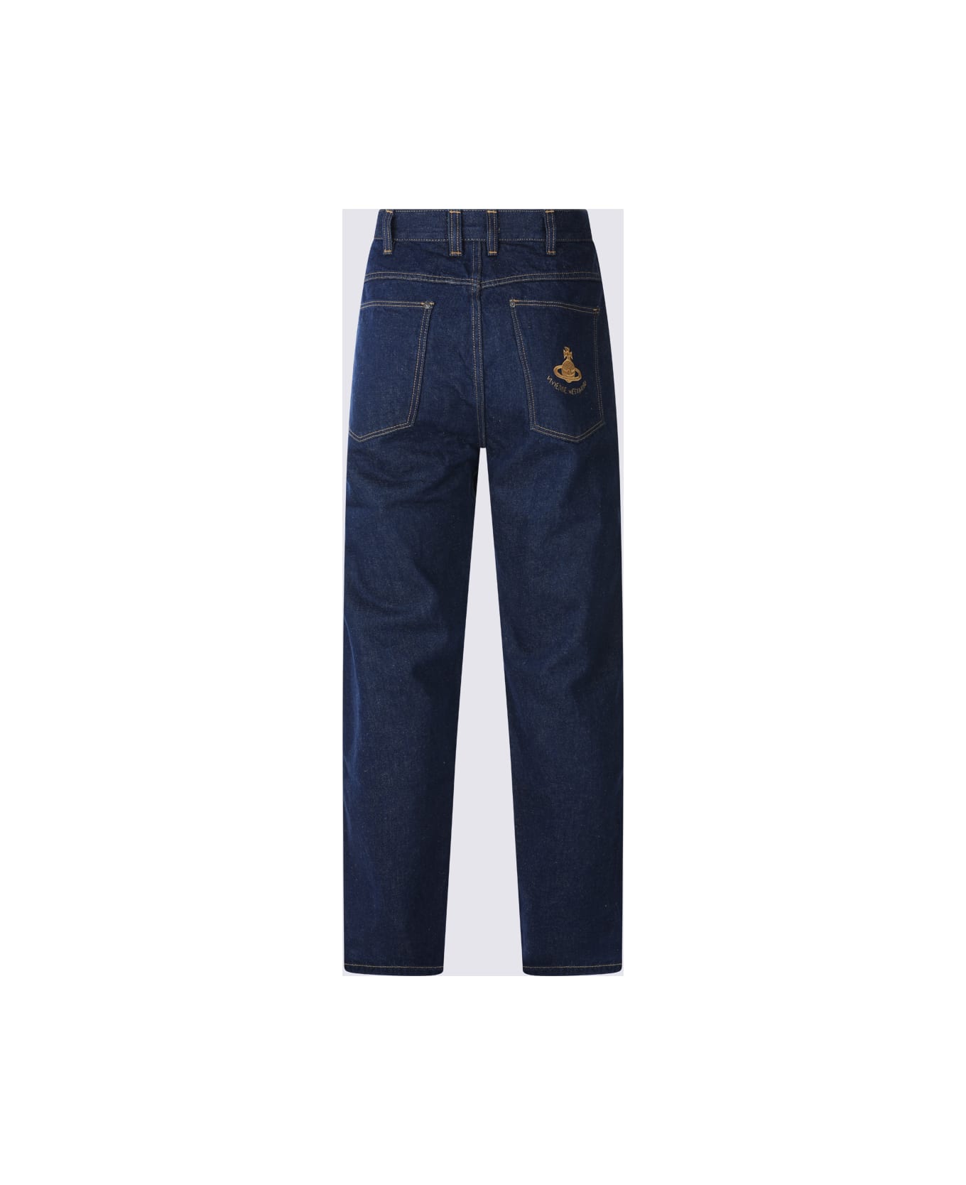 Vivienne Westwood Dark Blue Cotton Denim Jeans - Blue