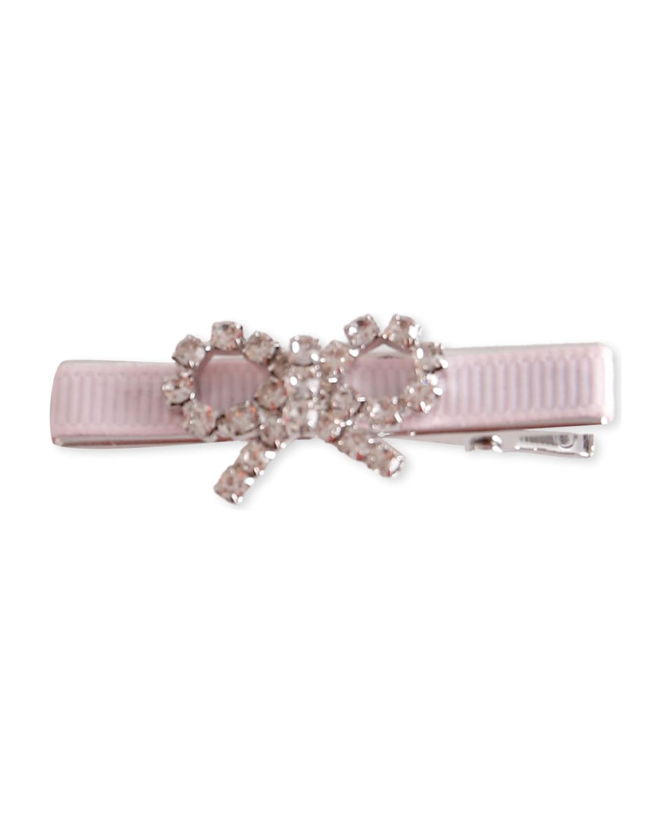 self-portrait Pink Hair Clip Set For Girl With Bows - Pink
