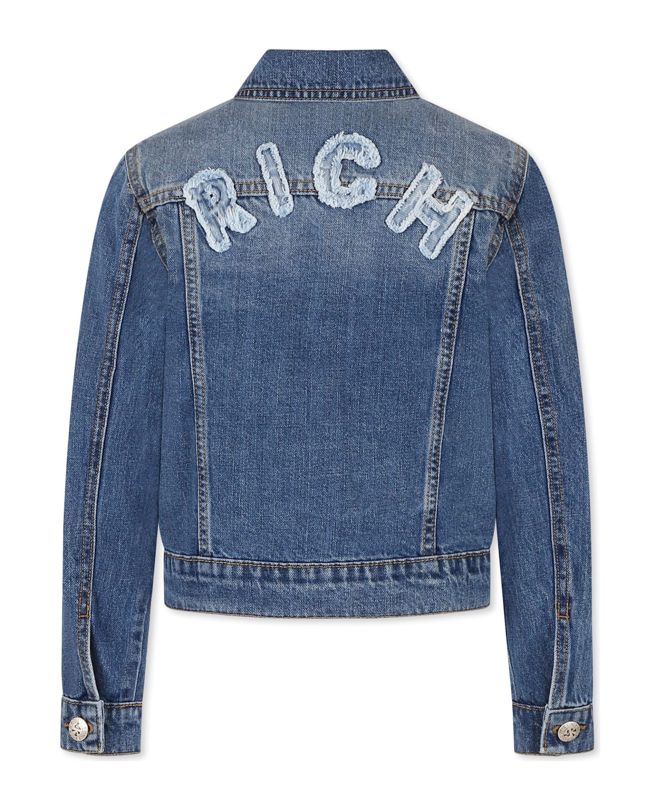 Richmond Denim Jacket For Boy With Logo - Denim