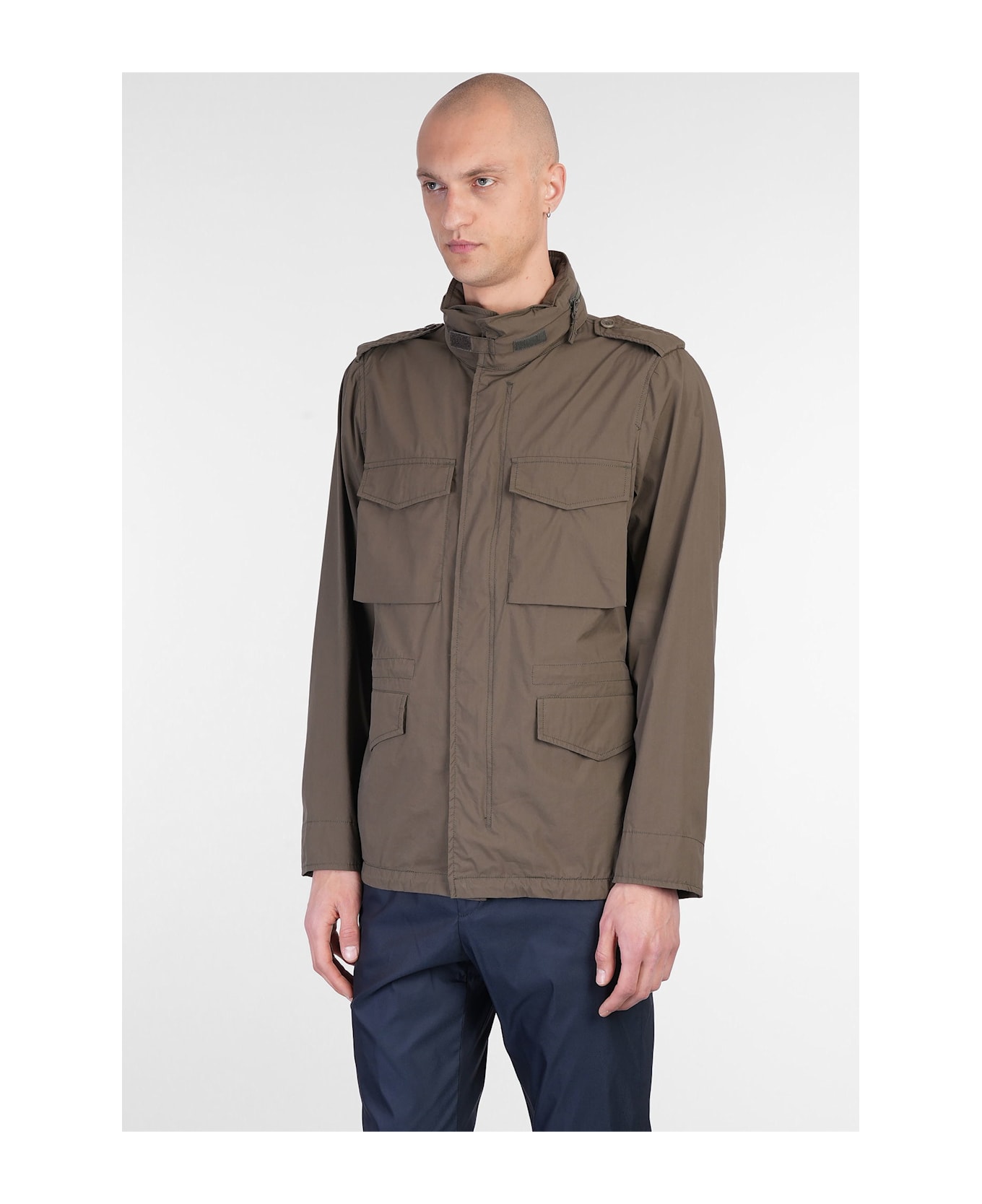 Aspesi Casual Jacket In Green Cotton - green