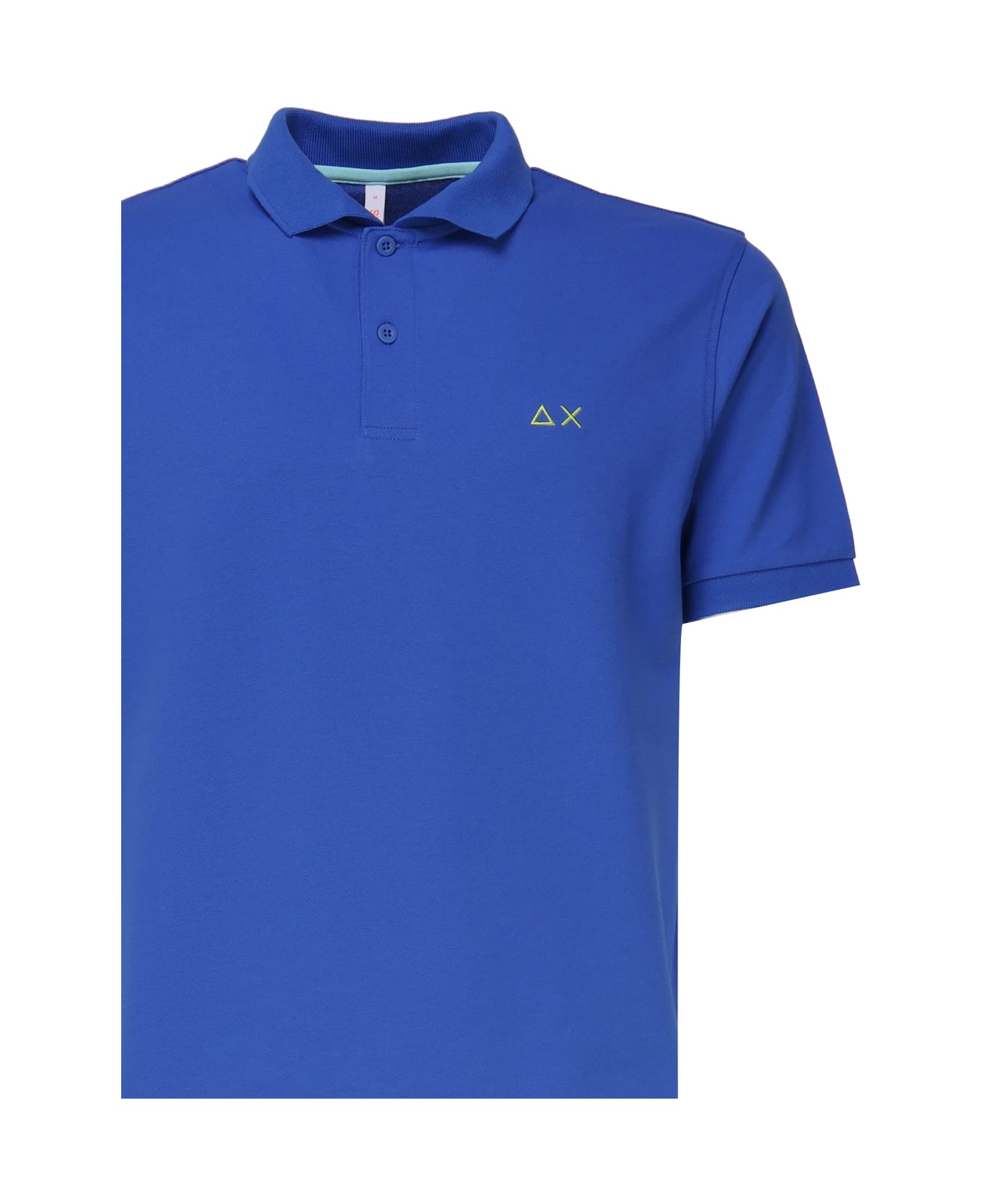 Sun 68 Polo T-shirt In Cotton - Azzurro