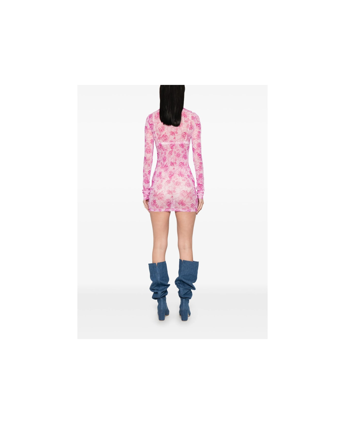 Off-White Dress - PINK