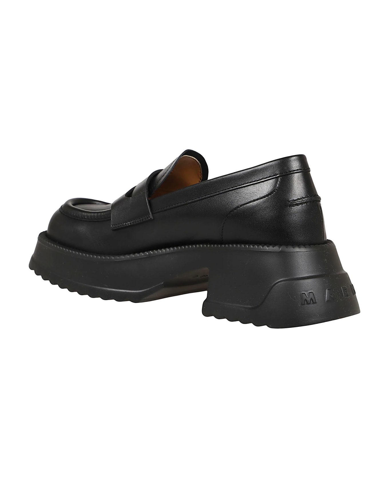 Marni Moccasin Shoe - Black フラットシューズ