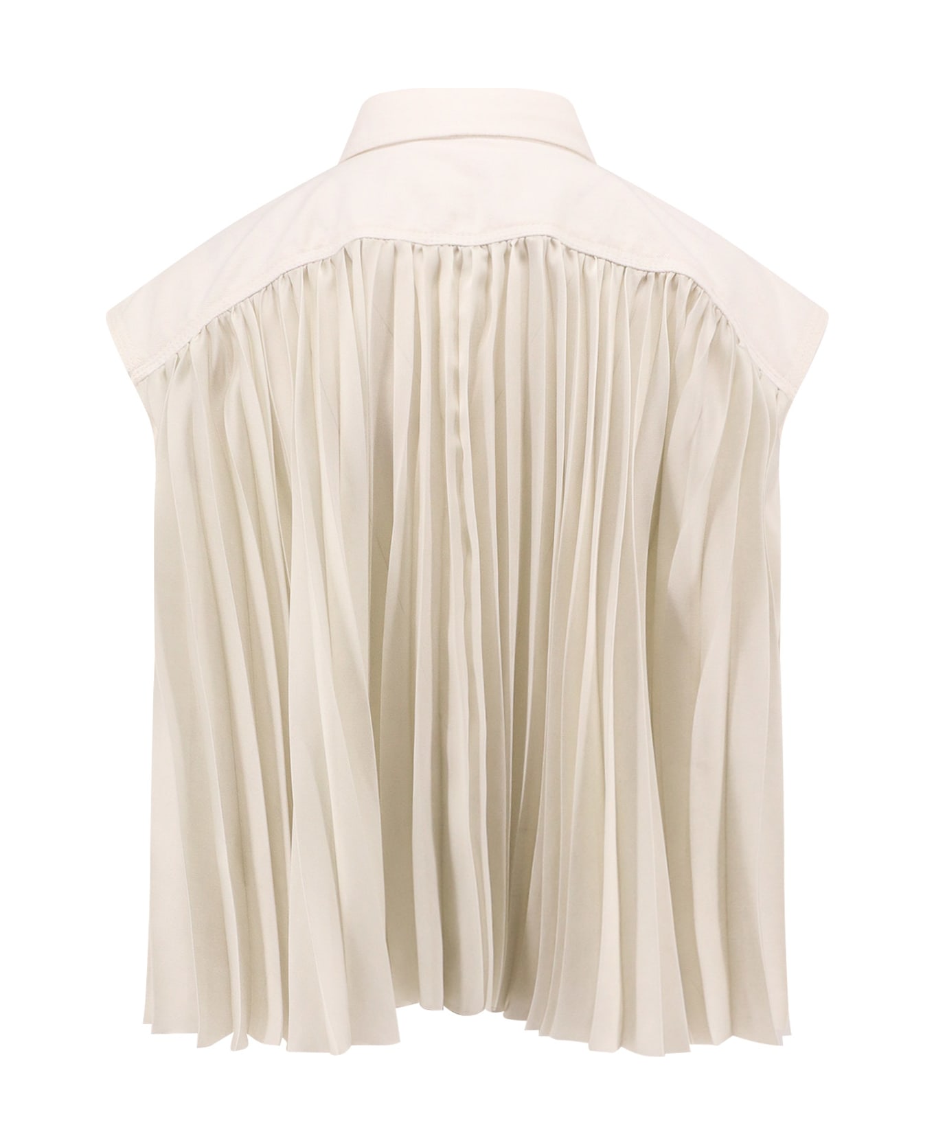 Sacai Denim Vest - White