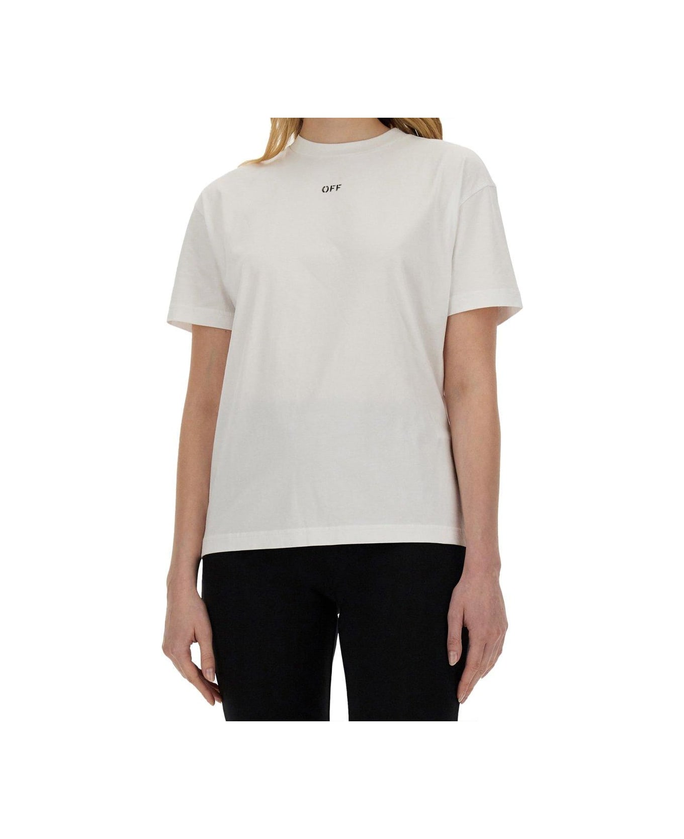Off-White Diag-stripe Crewneck T-shirt