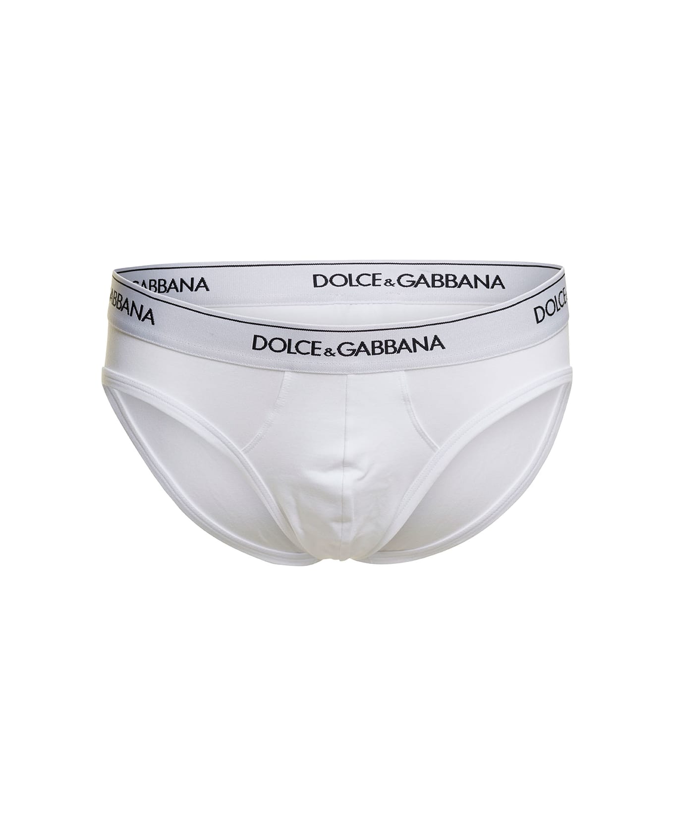 Dolce & Gabbana Two-pack Of Logo Briefs - White ショーツ