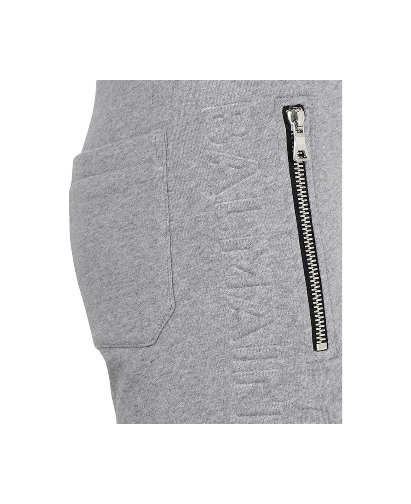 Balmain Cotton Bermuda Shorts - grey ショートパンツ