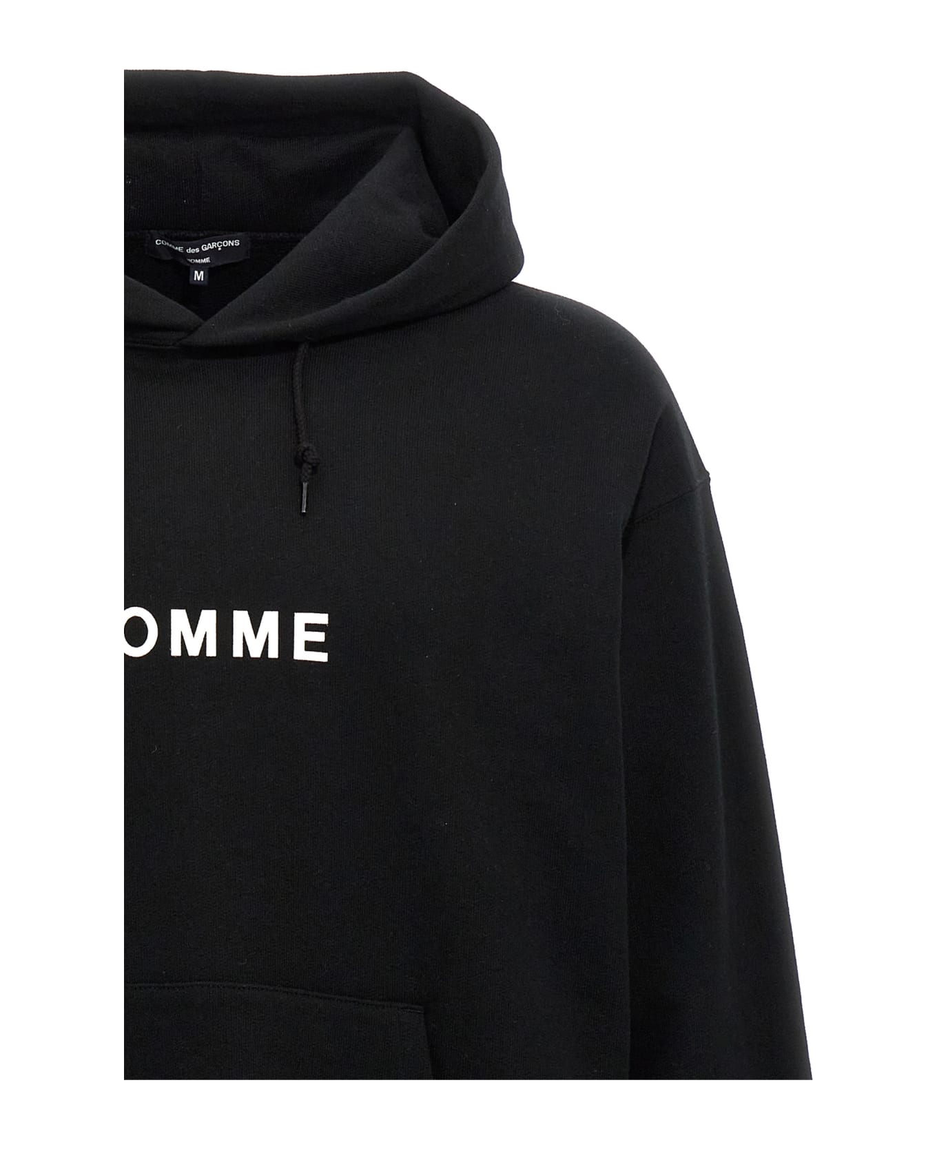 Comme des Garçons Homme Logo Print Hoodie - Black  