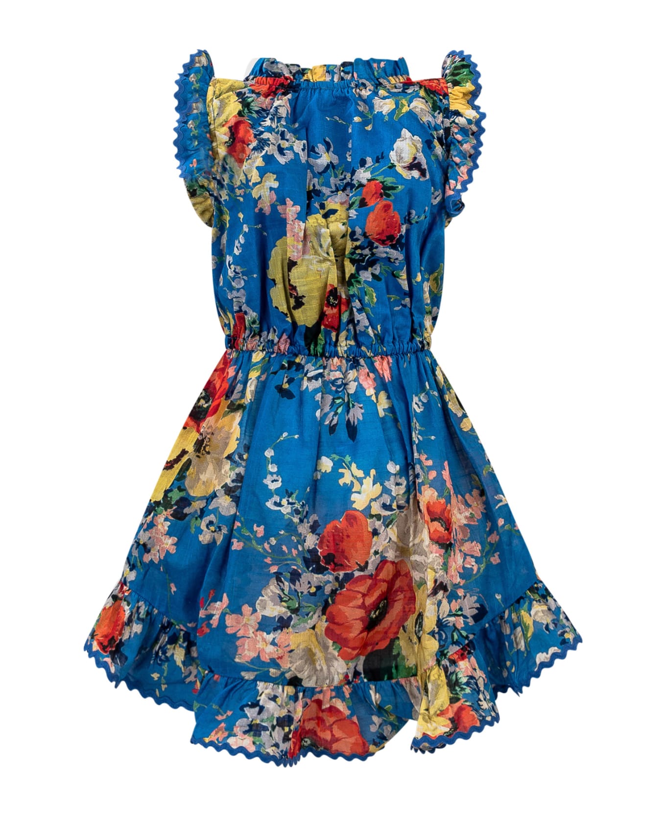Zimmermann Alight Flip Dress - BLUE FLORAL