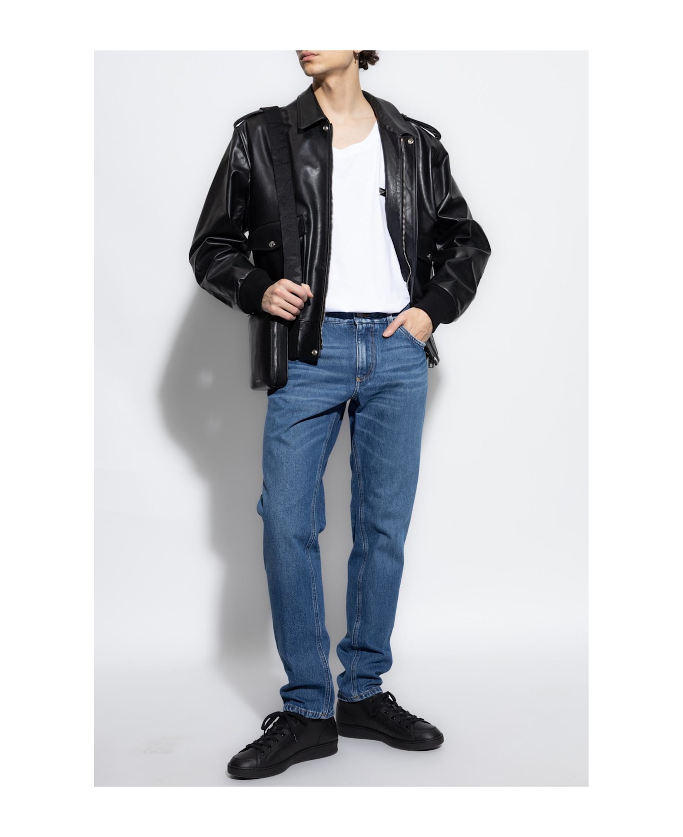 Dolce & Gabbana Leather Jacket - NERO