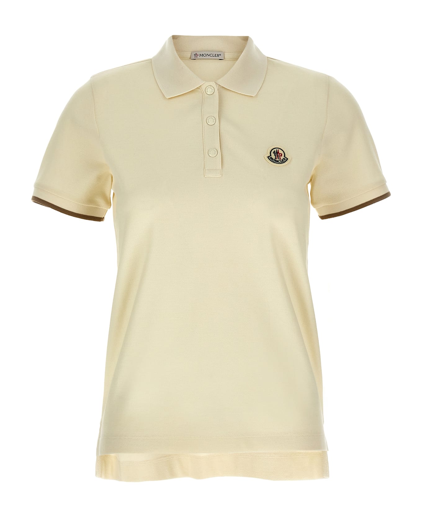 Moncler Logo Polo Shirt - White