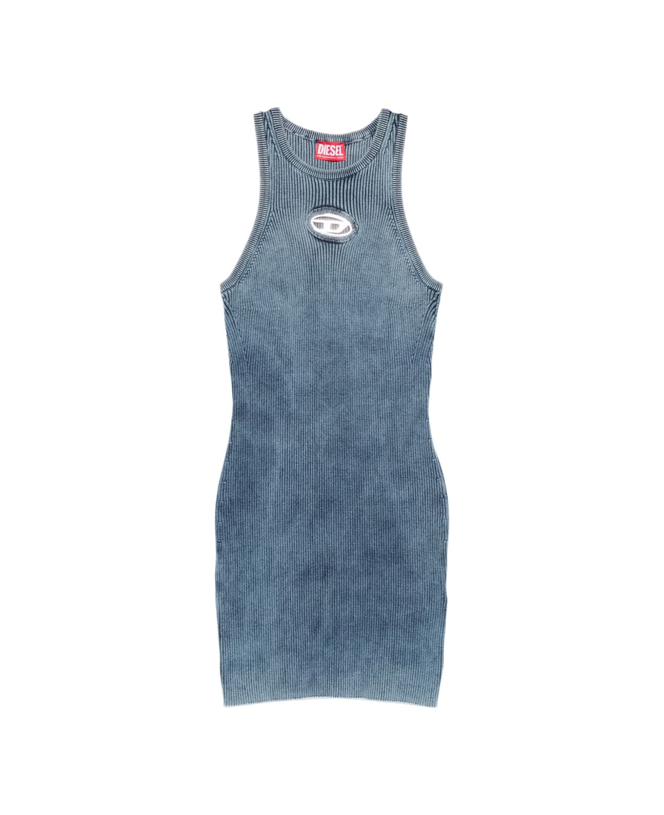 Diesel Cotton Mini Dress - Blue