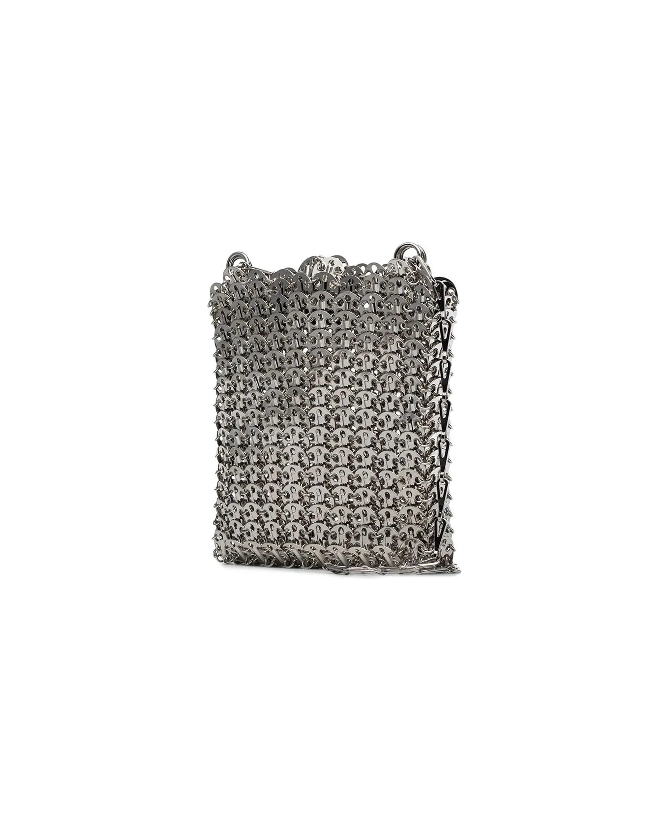 Paco Rabanne Iconic 1969 Shoulder Bag In Silver - Silver
