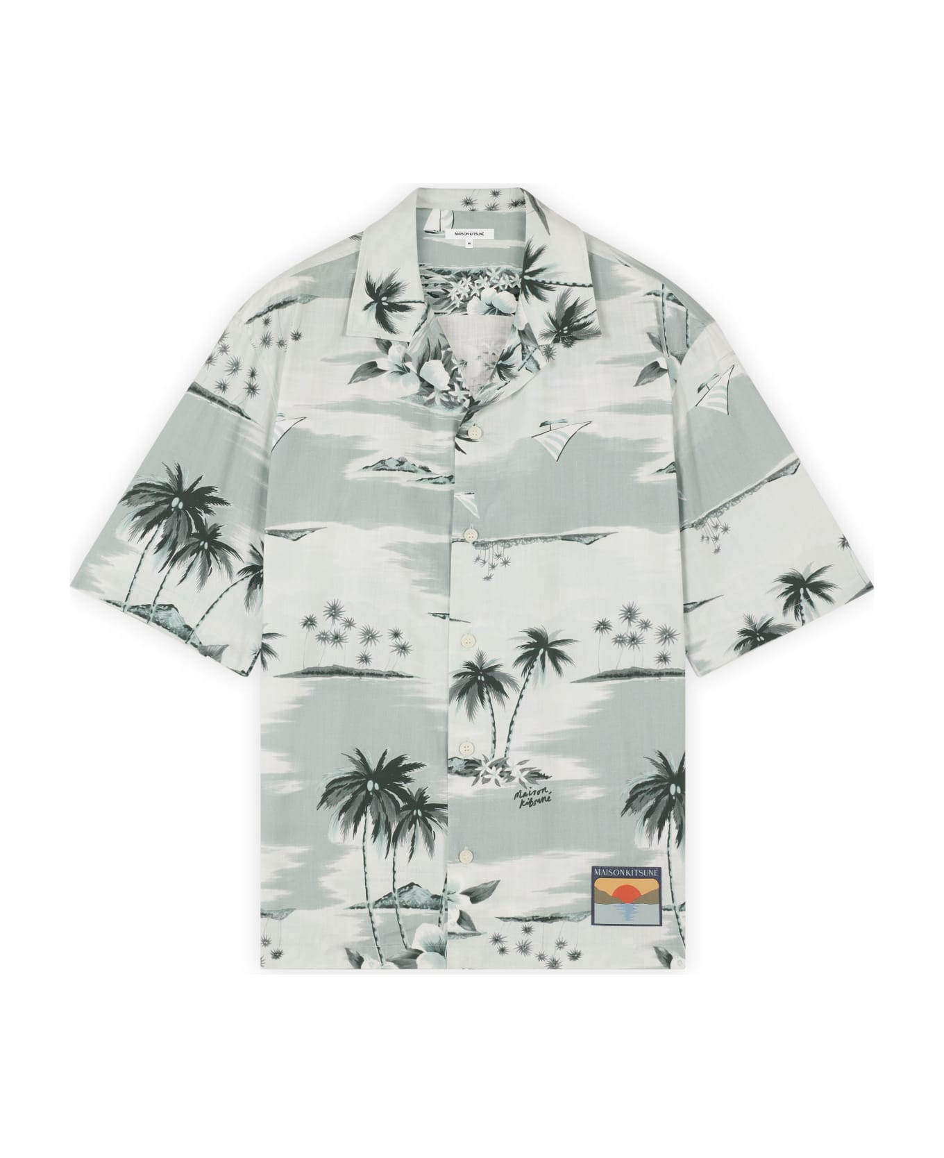Maison Kitsuné Resort Shirt - Seafoam Design