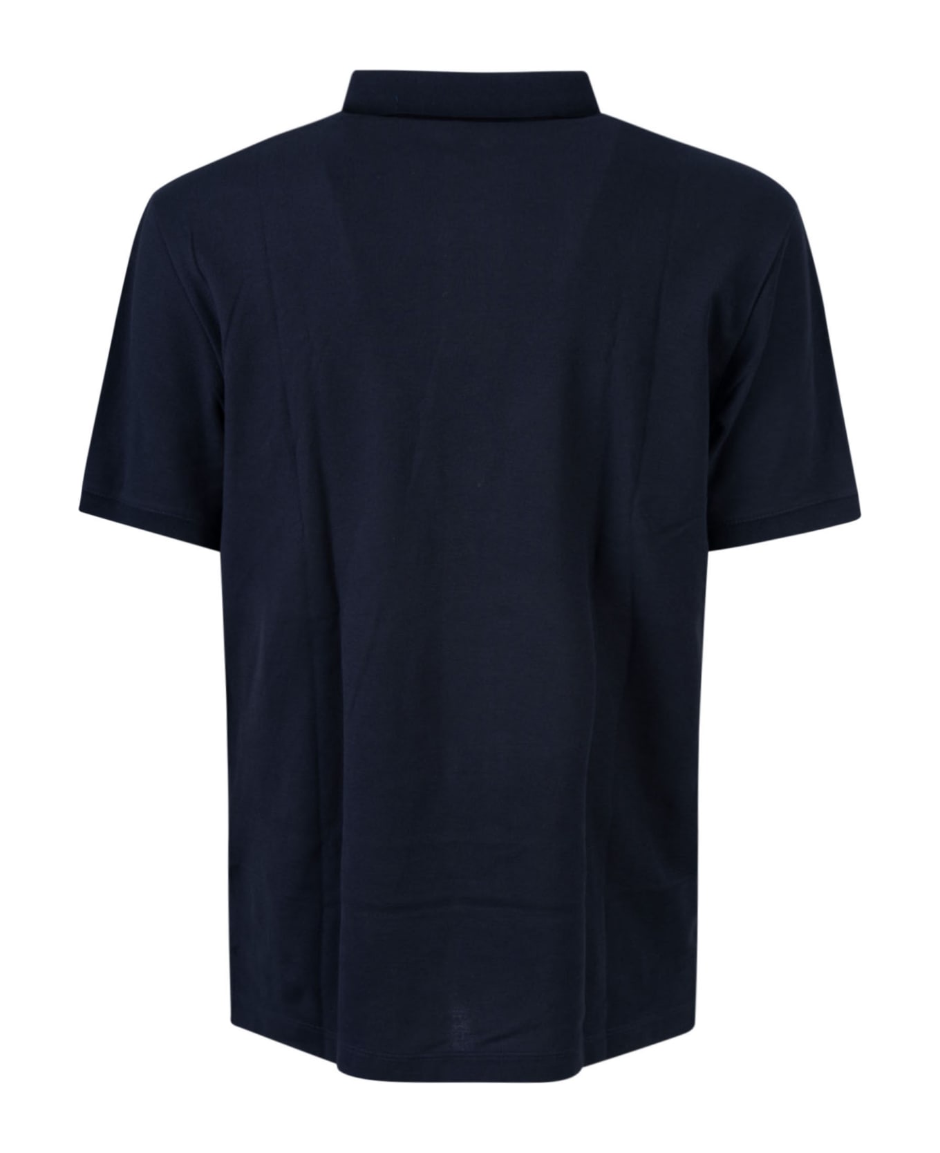 Emporio Armani Buttoned Polo Shirt - Stend Navy シャツ