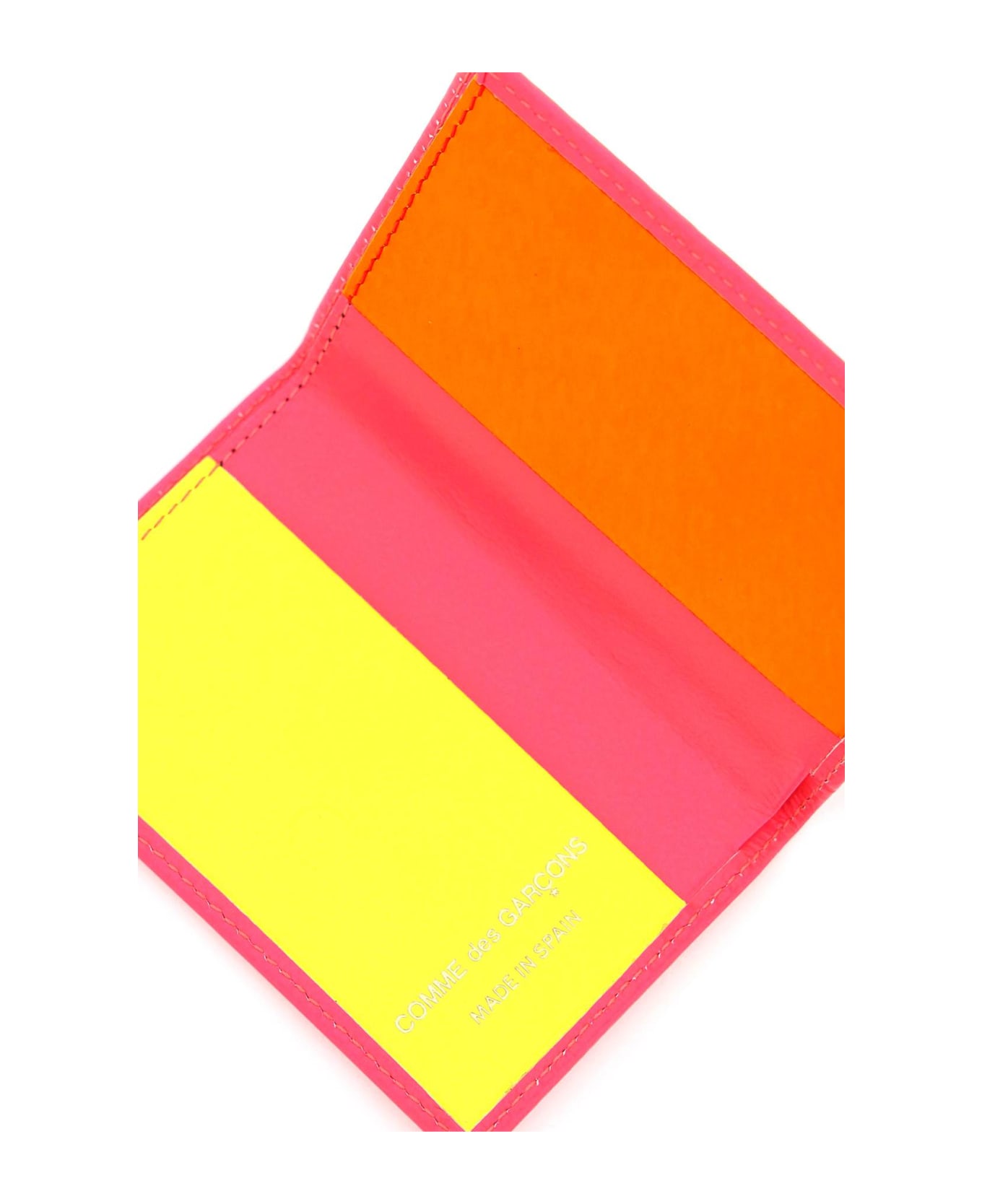 Comme des Garçons Wallet Super Fluo Wallet - PINK (Orange) 財布